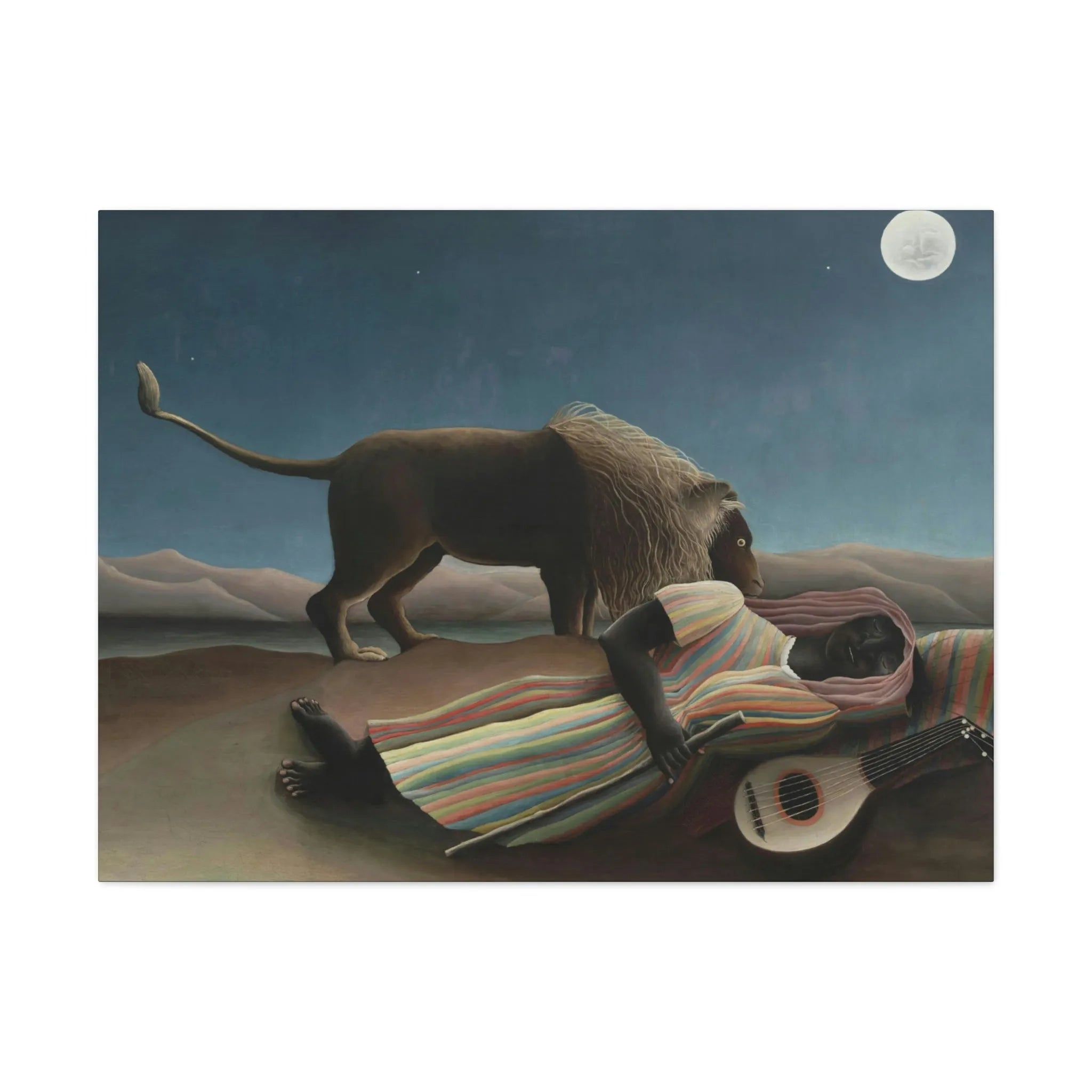 The Sleeping Gypsy Henri Rousseau Canvas Gallery Wraps