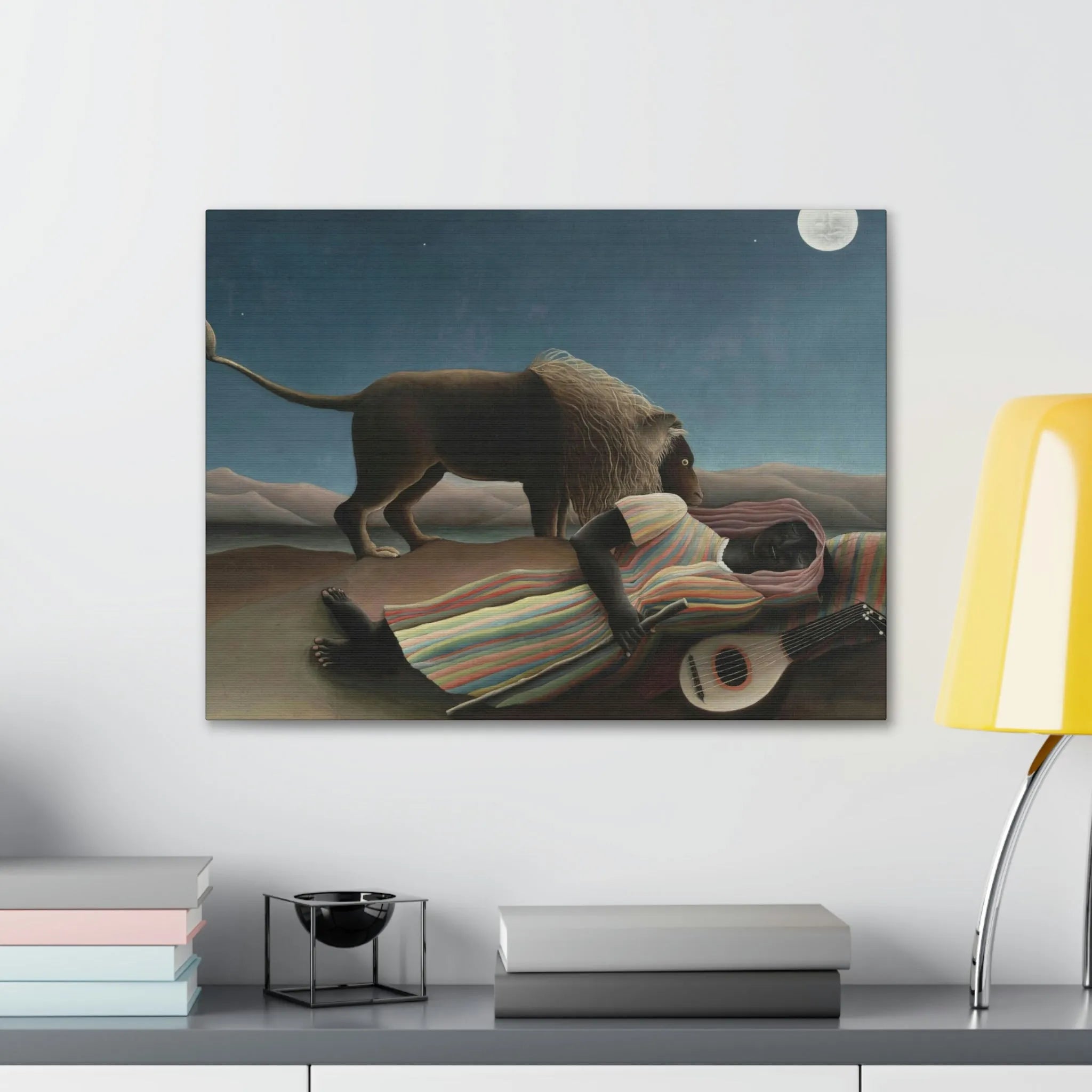 The Sleeping Gypsy Henri Rousseau Canvas Gallery Wraps
