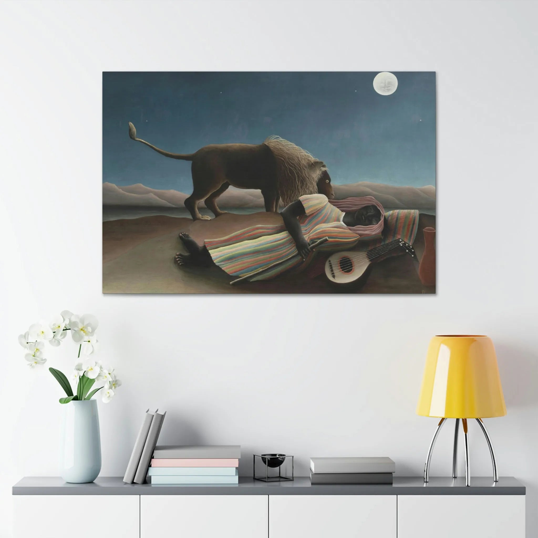 The Sleeping Gypsy Henri Rousseau Canvas Gallery Wraps