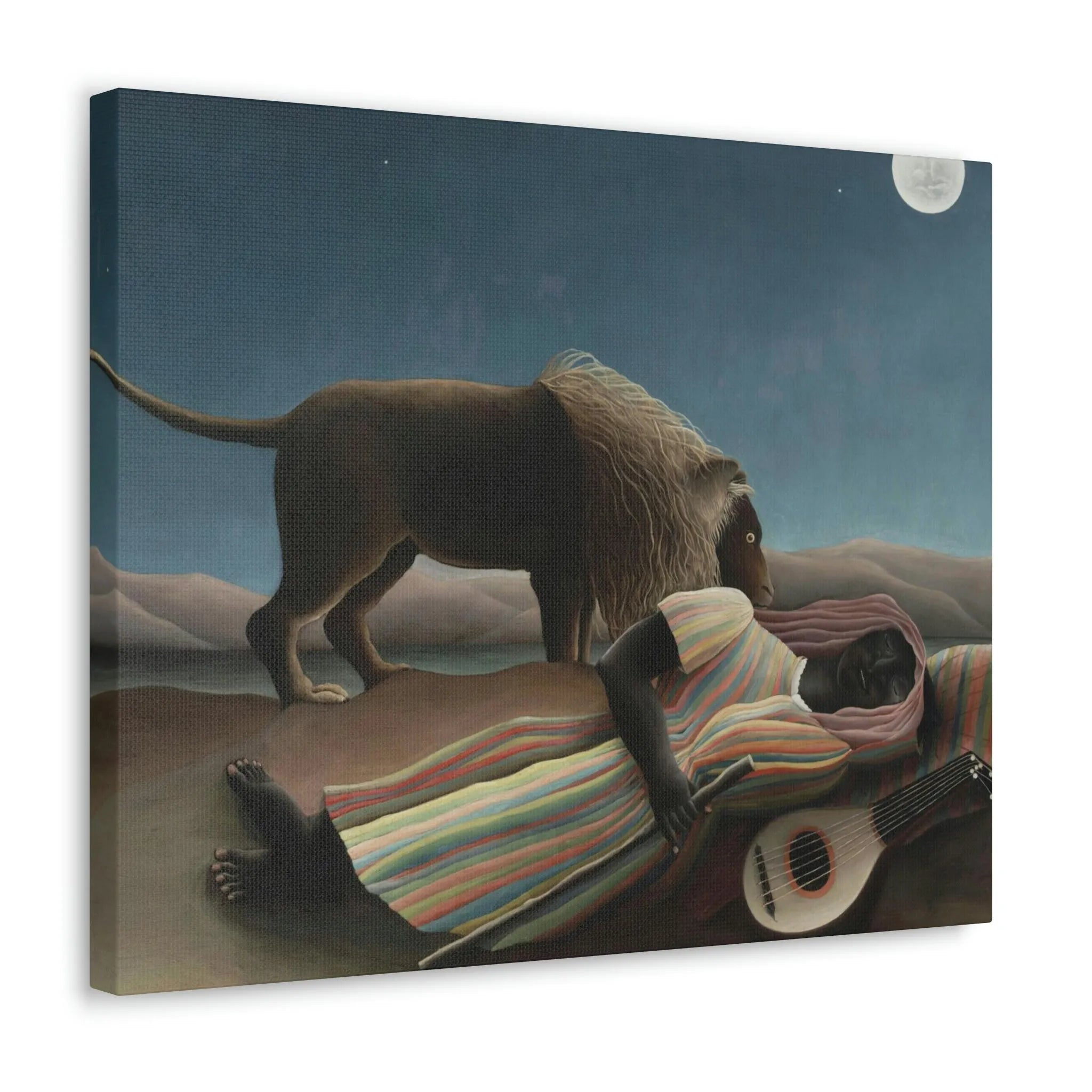 The Sleeping Gypsy Henri Rousseau Canvas Gallery Wraps