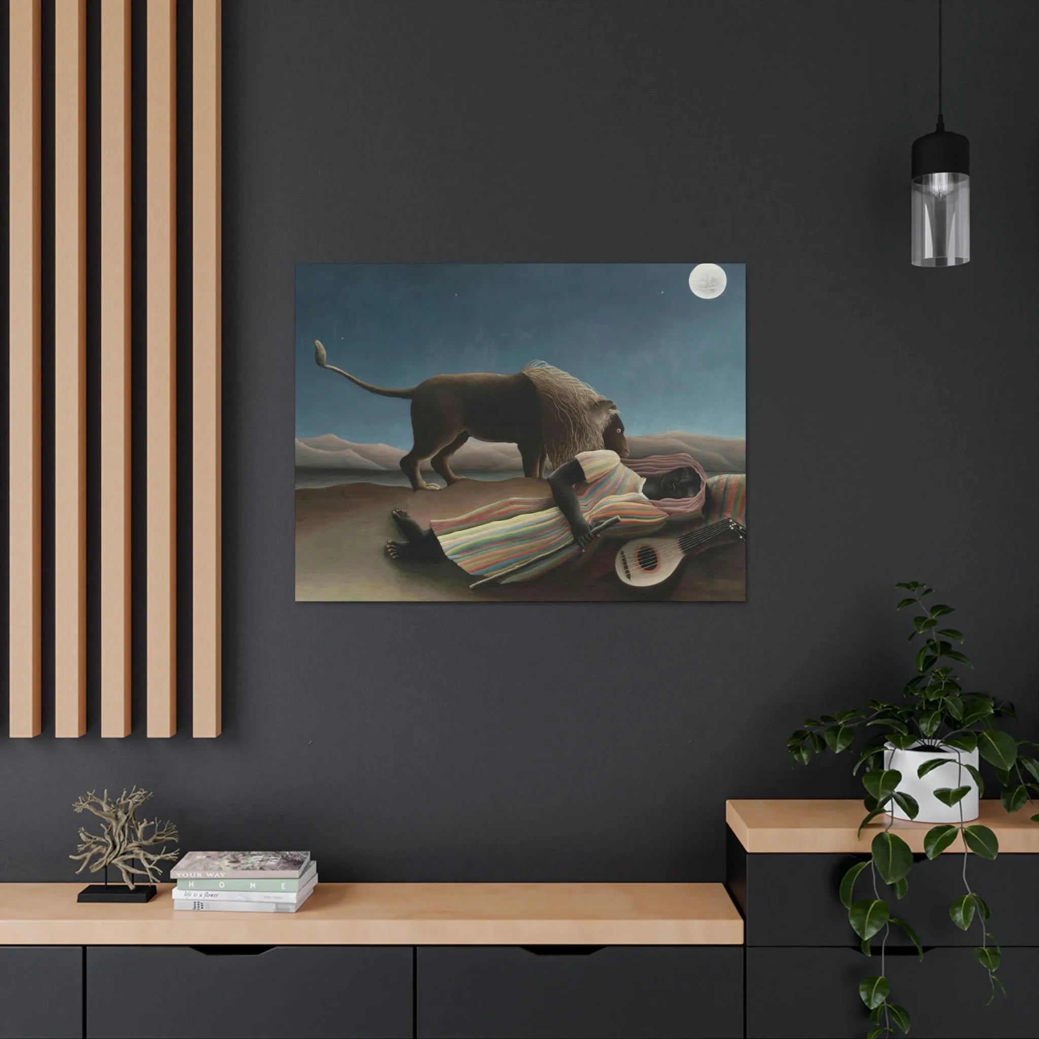 The Sleeping Gypsy Henri Rousseau Canvas Gallery Wraps