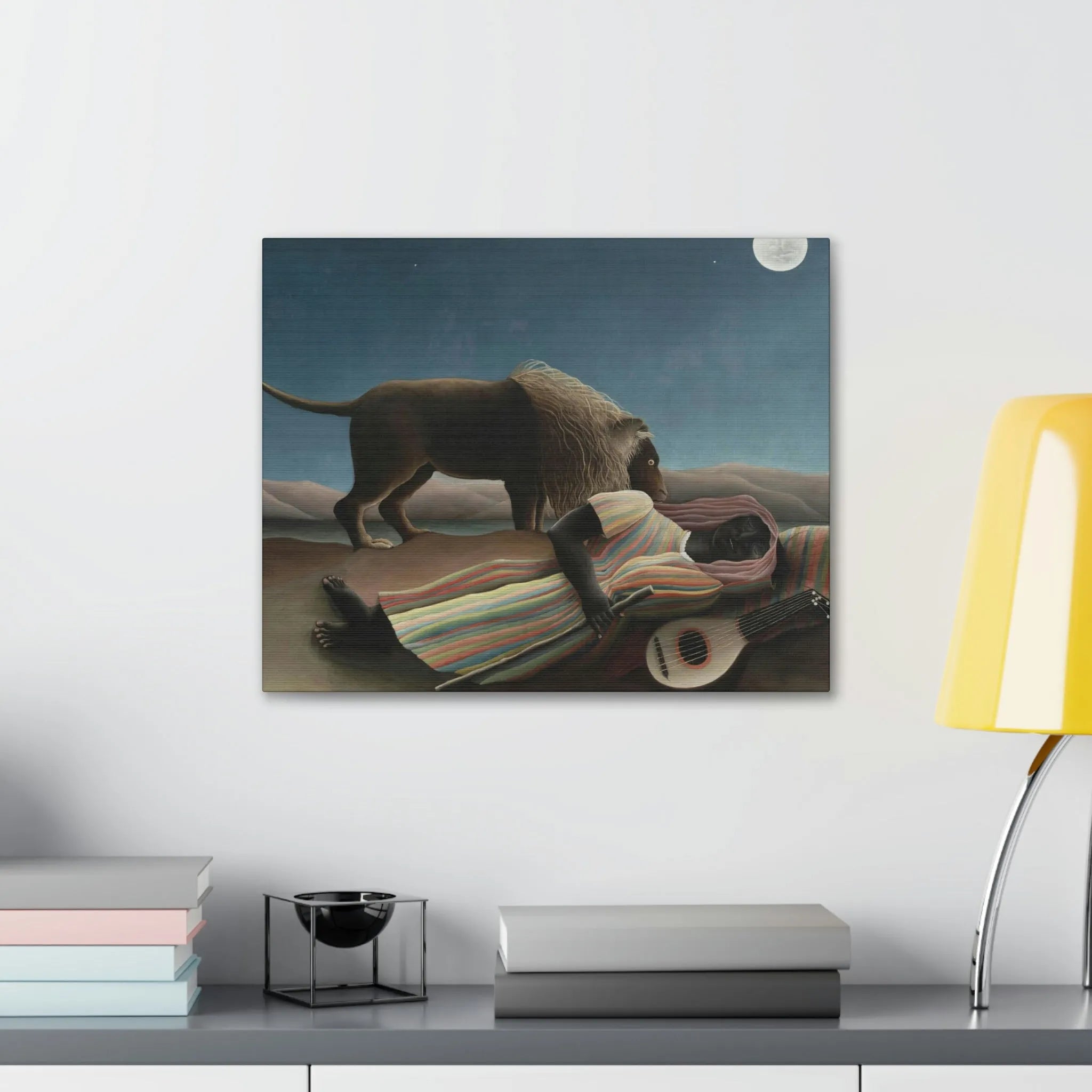 The Sleeping Gypsy Henri Rousseau Canvas Gallery Wraps