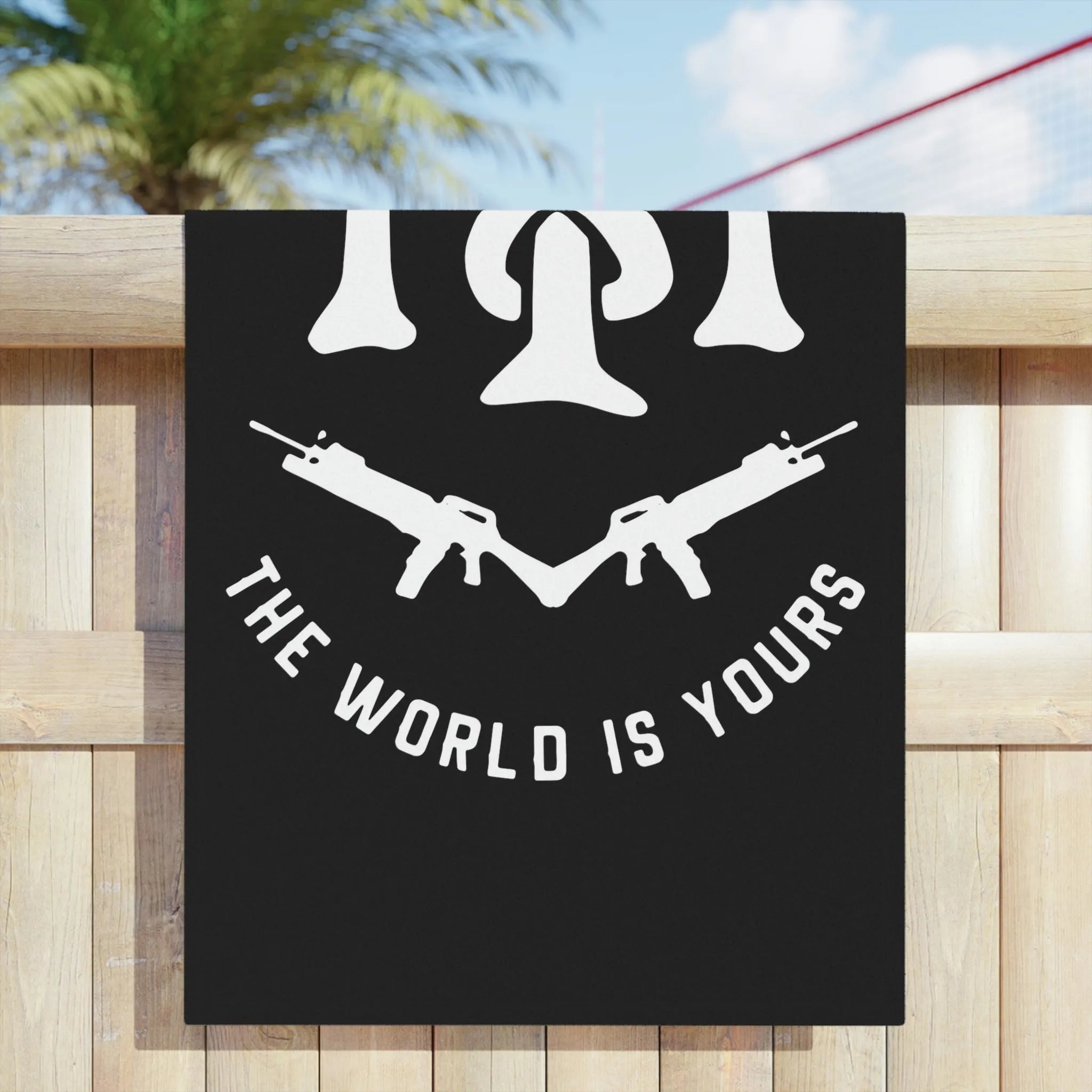 The World is Yours Beach Towels