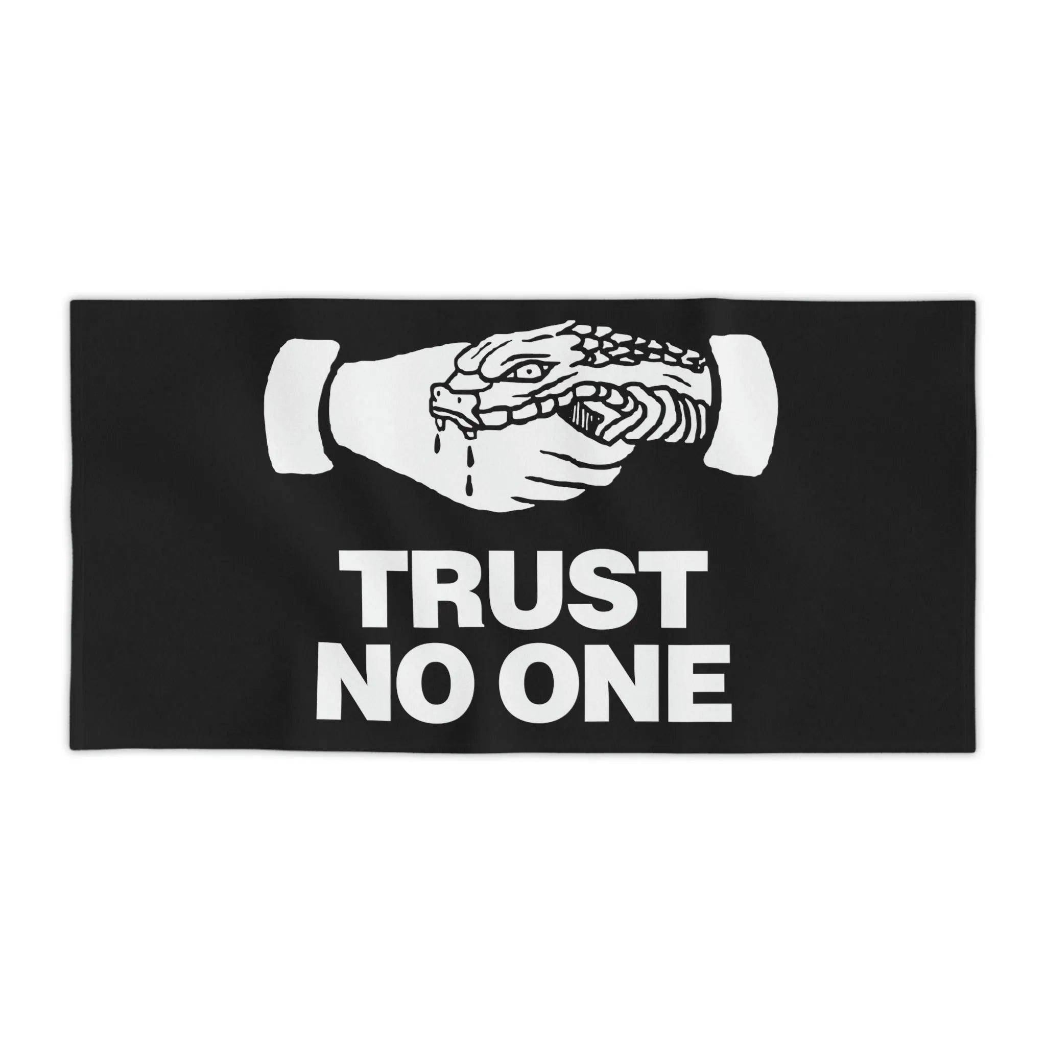 Trust No One Beach Towels