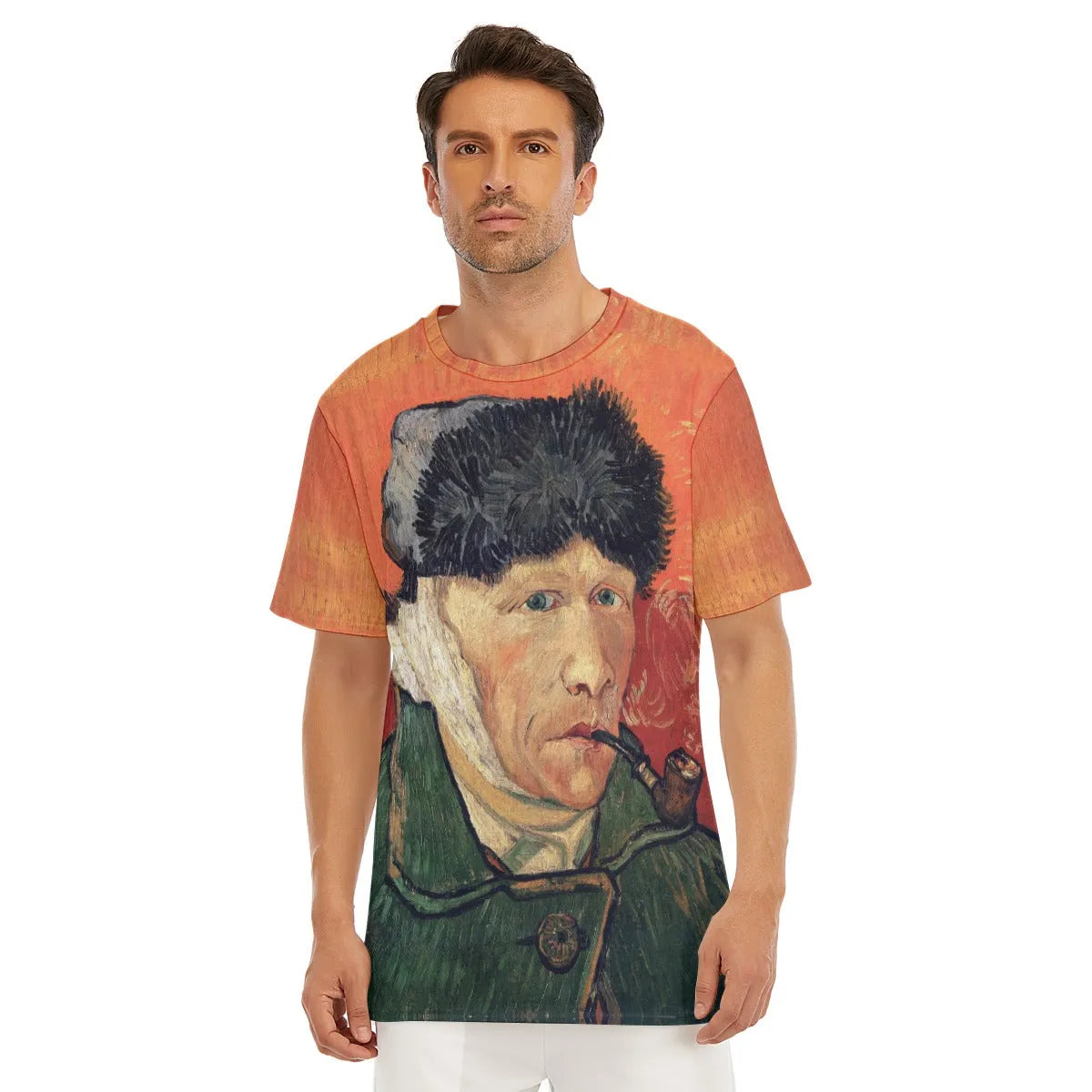 Van Gogh’s Self-Portrait with Bandaged Ear and Pipe T-Shirt