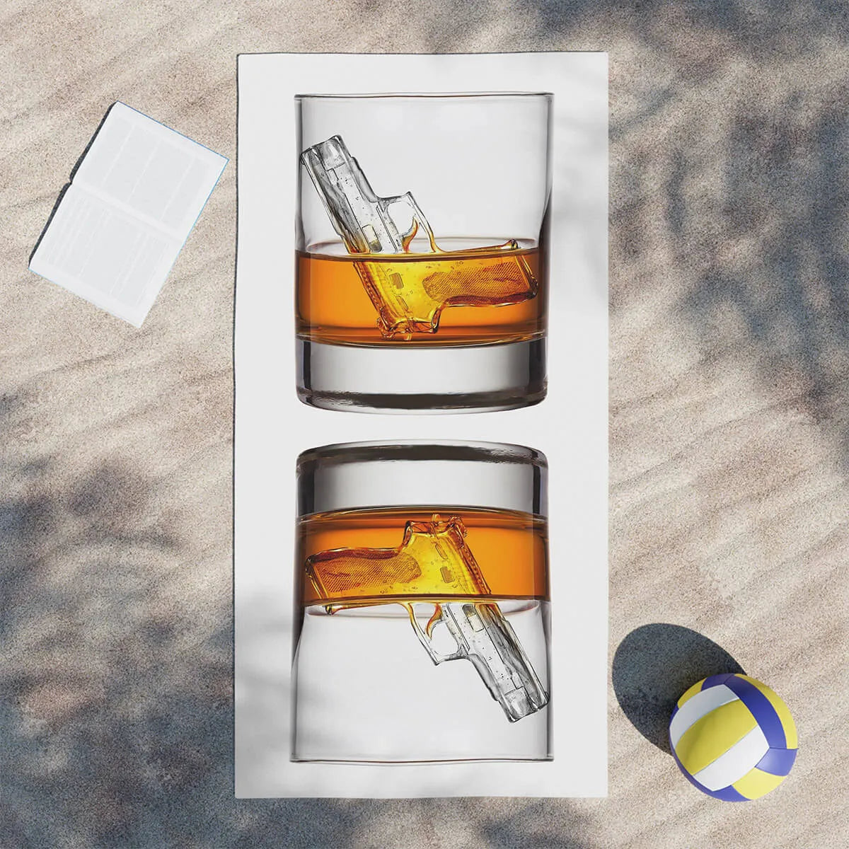 Whiskey Mobster Gentleman Beach Towel