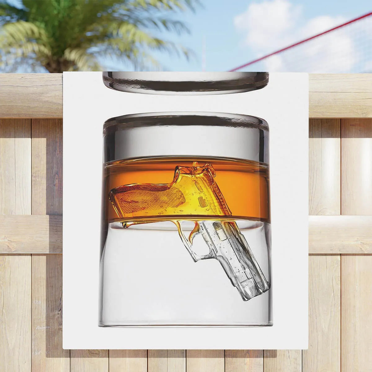 Whiskey Mobster Gentleman Beach Towel