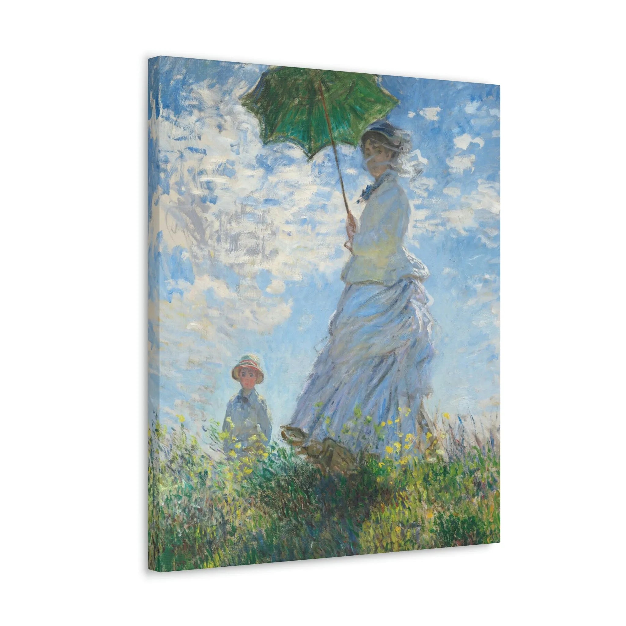 Woman with a Parasol Claude Monet Canvas Gallery Wraps
