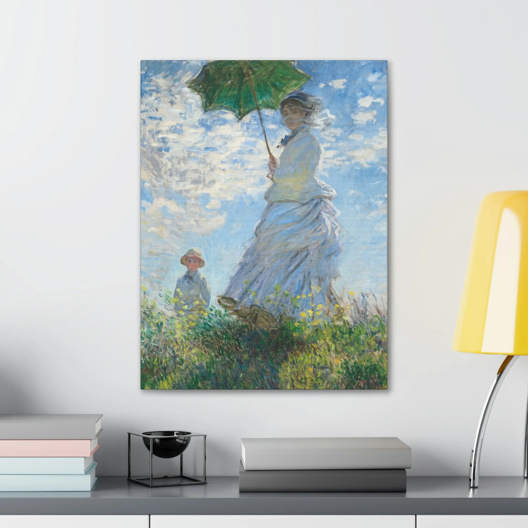 Woman with a Parasol Claude Monet Canvas Gallery Wraps