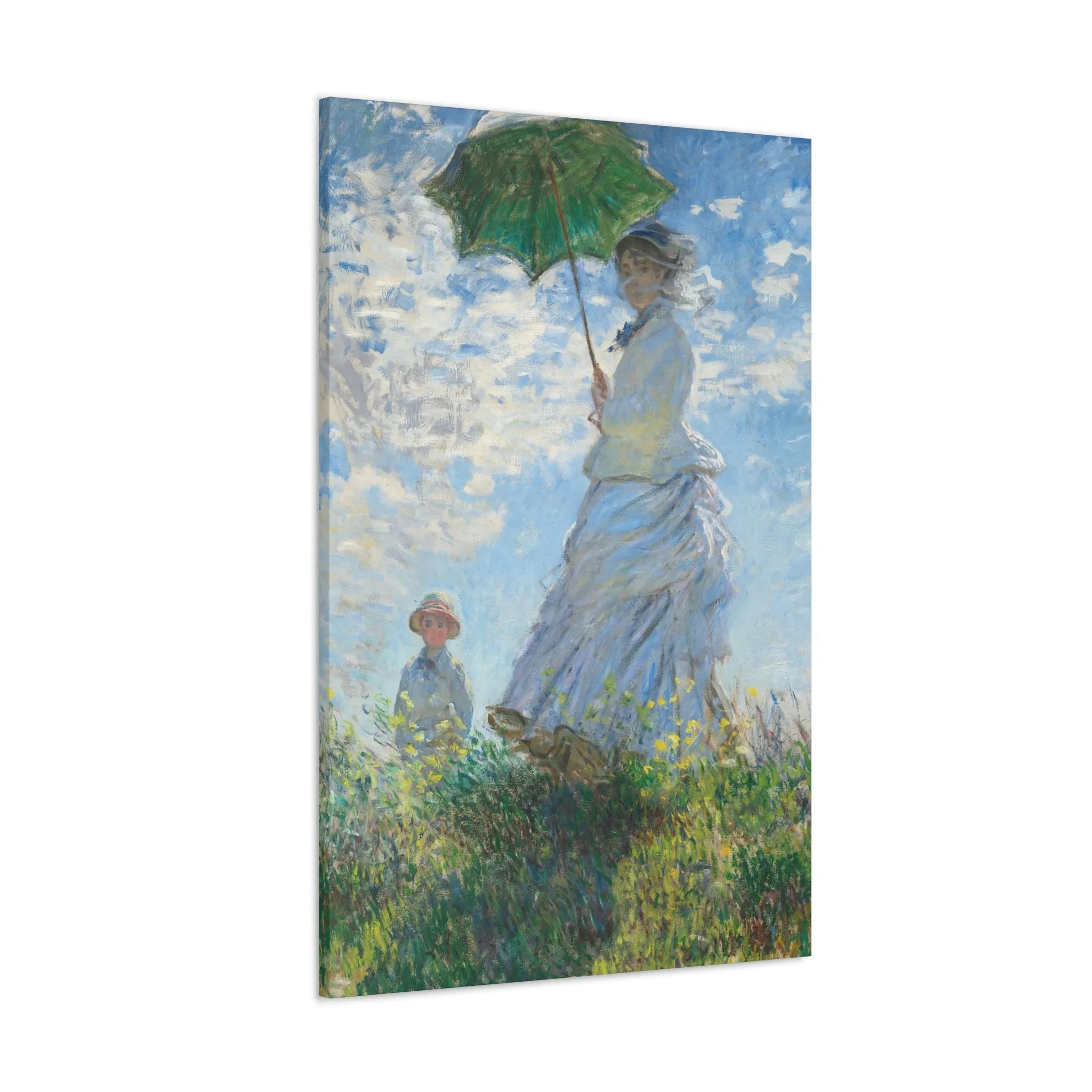 Woman with a Parasol Claude Monet Canvas Gallery Wraps