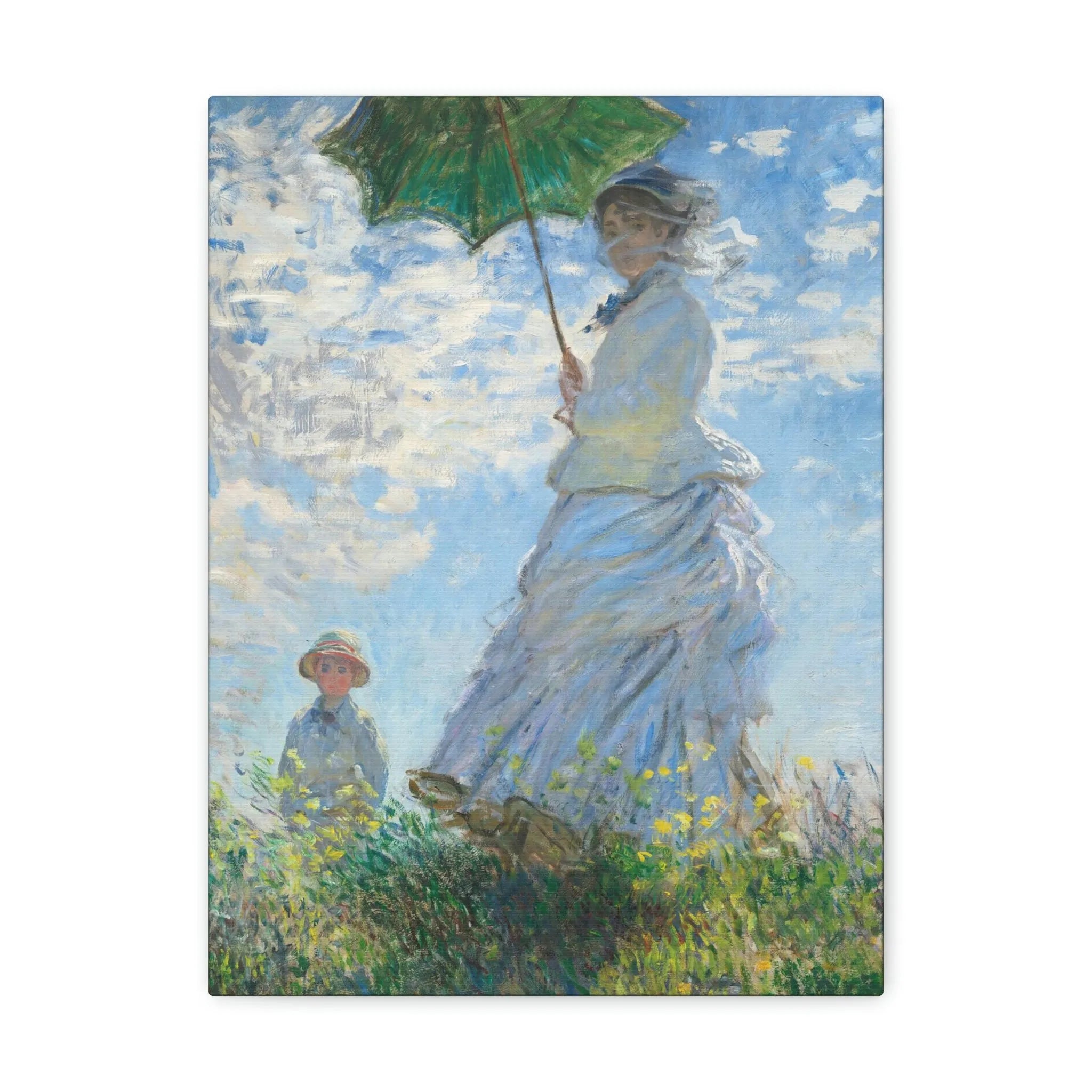 Woman with a Parasol Claude Monet Canvas Gallery Wraps