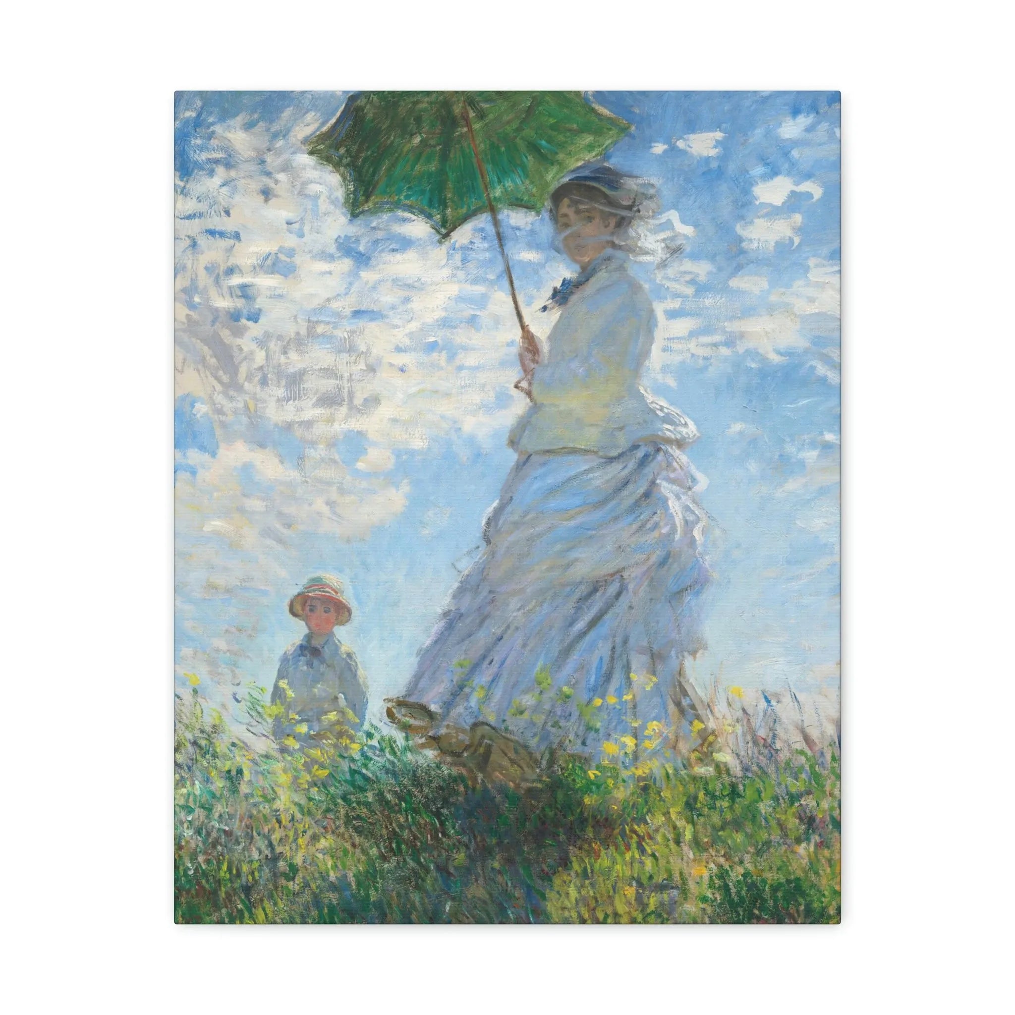 Woman with a Parasol Claude Monet Canvas Gallery Wraps