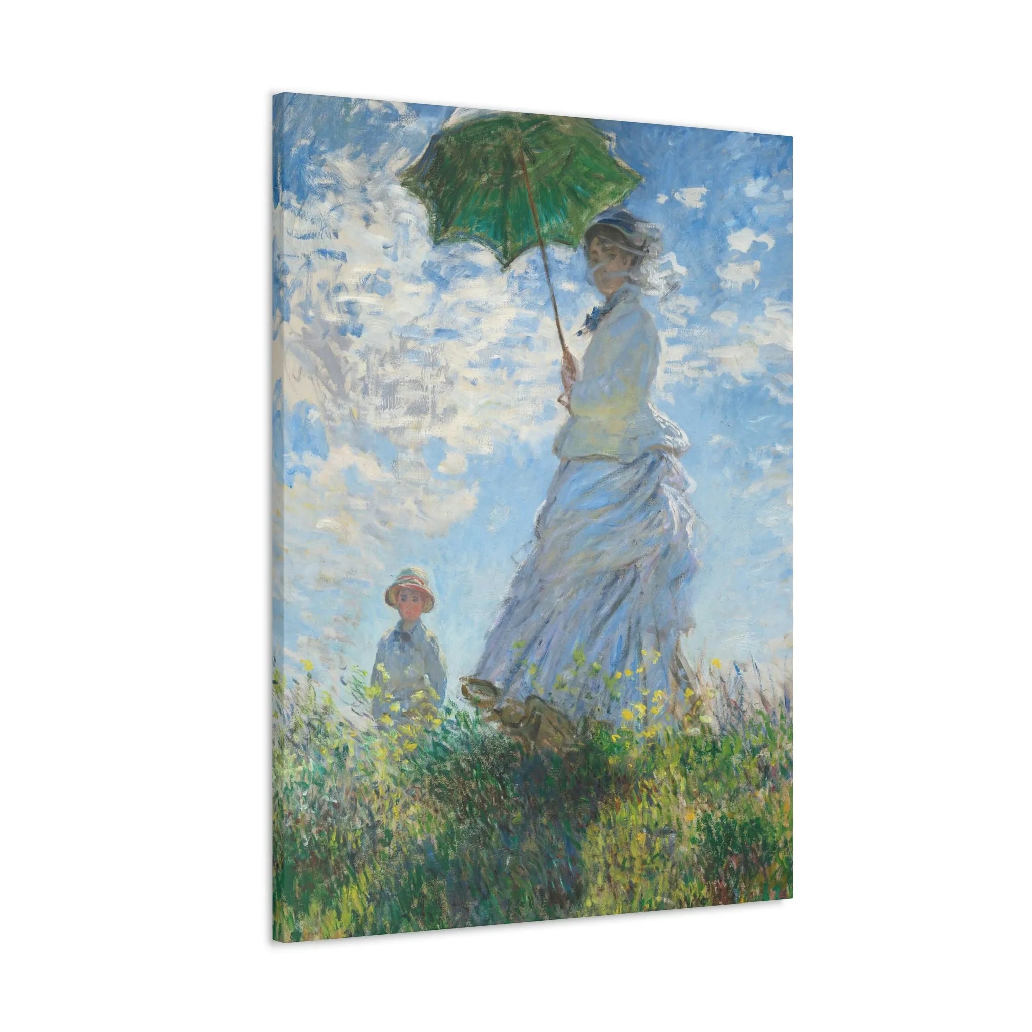 Woman with a Parasol Claude Monet Canvas Gallery Wraps