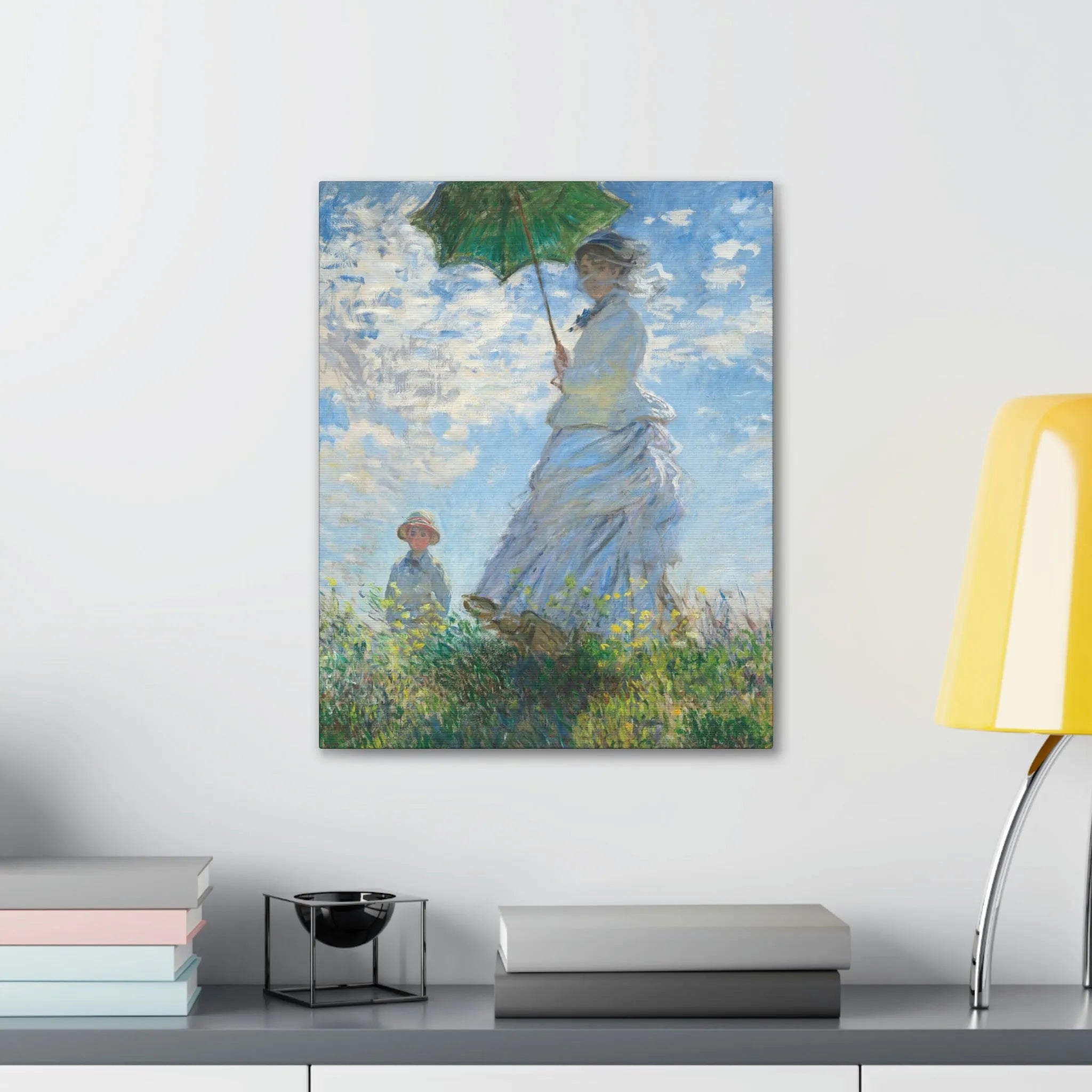 Woman with a Parasol Claude Monet Canvas Gallery Wraps