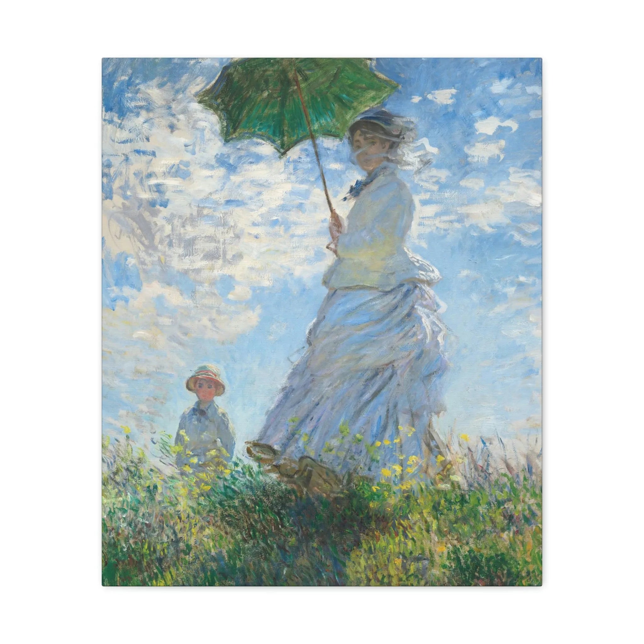 Woman with a Parasol Claude Monet Canvas Gallery Wraps