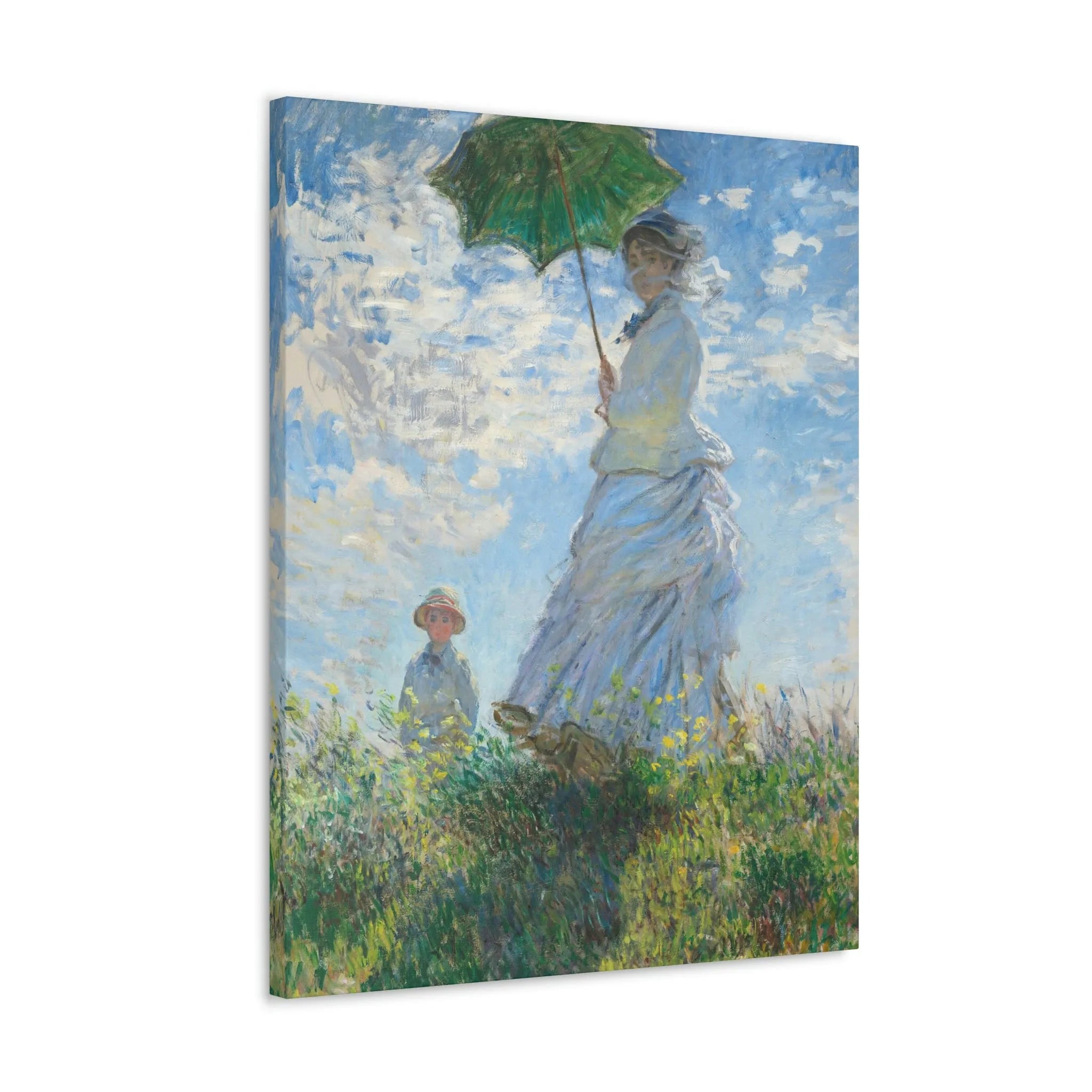 Woman with a Parasol Claude Monet Canvas Gallery Wraps