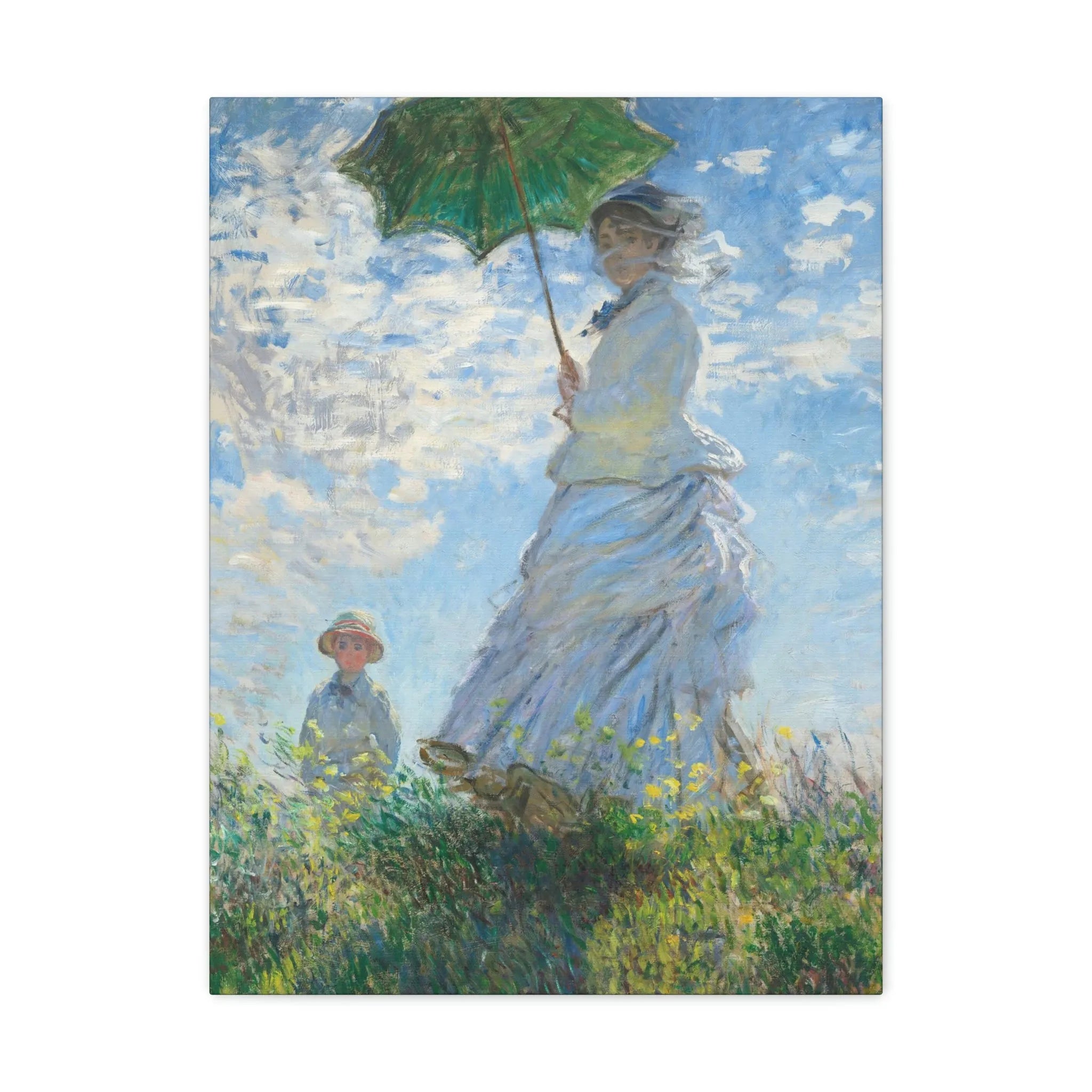 Woman with a Parasol Claude Monet Canvas Gallery Wraps