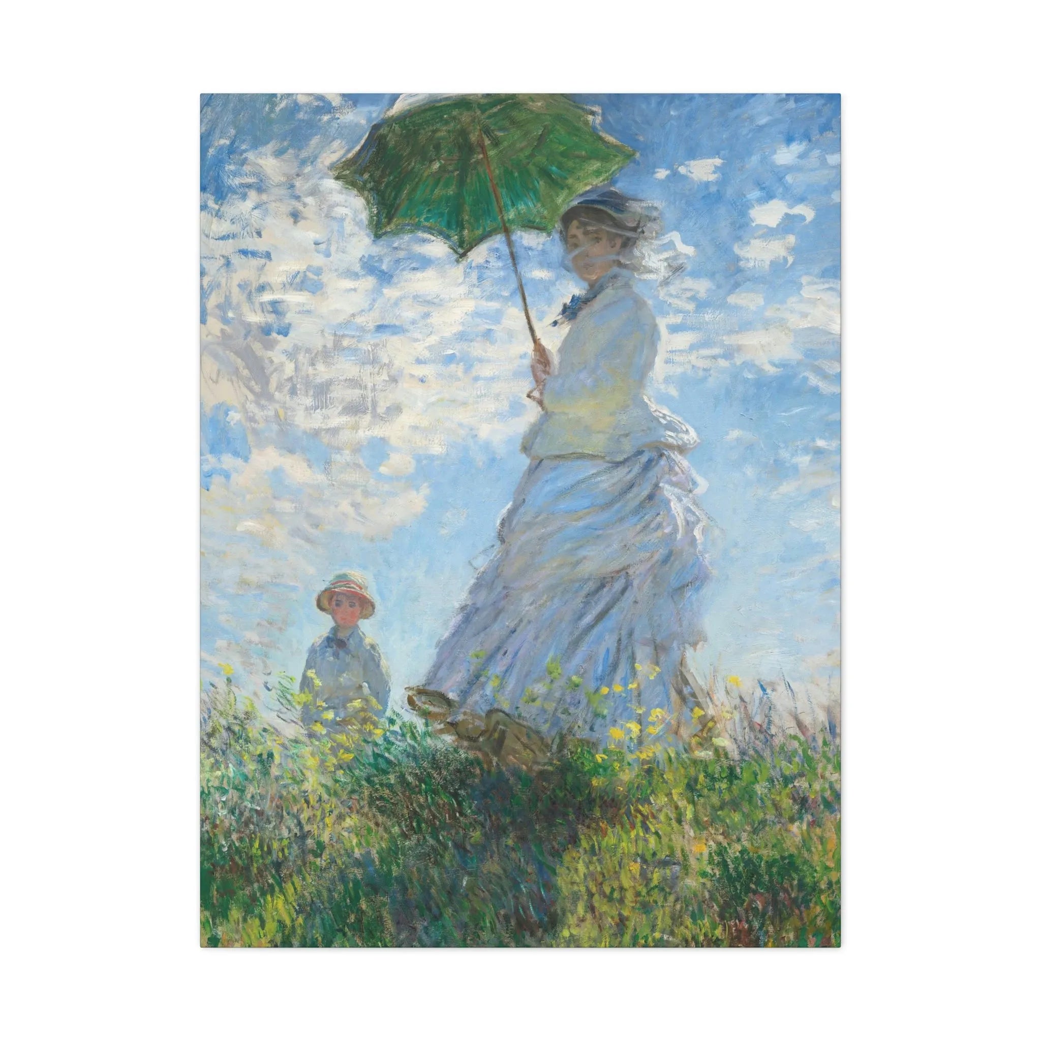 Woman with a Parasol Claude Monet Canvas Gallery Wraps