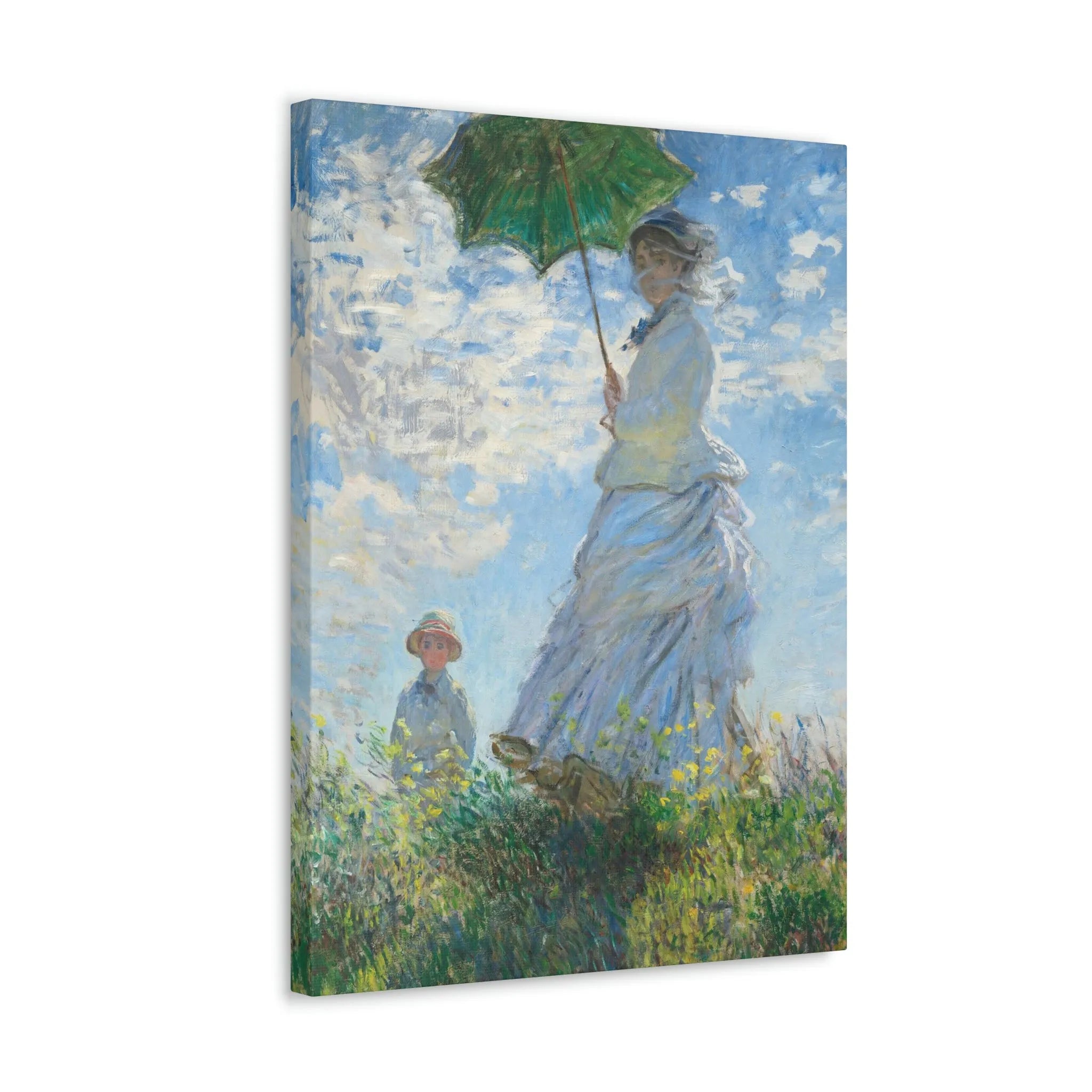 Woman with a Parasol Claude Monet Canvas Gallery Wraps
