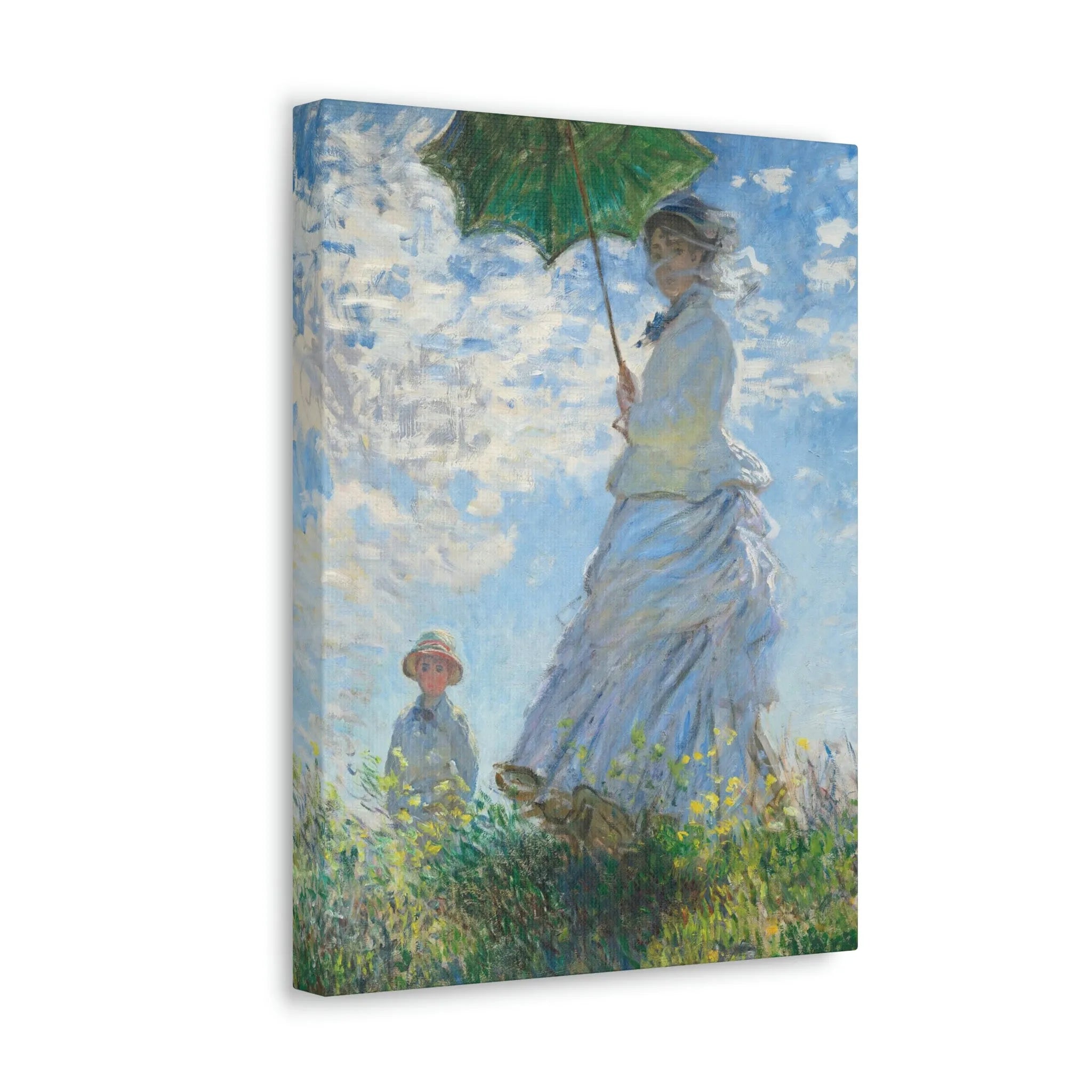 Woman with a Parasol Claude Monet Canvas Gallery Wraps