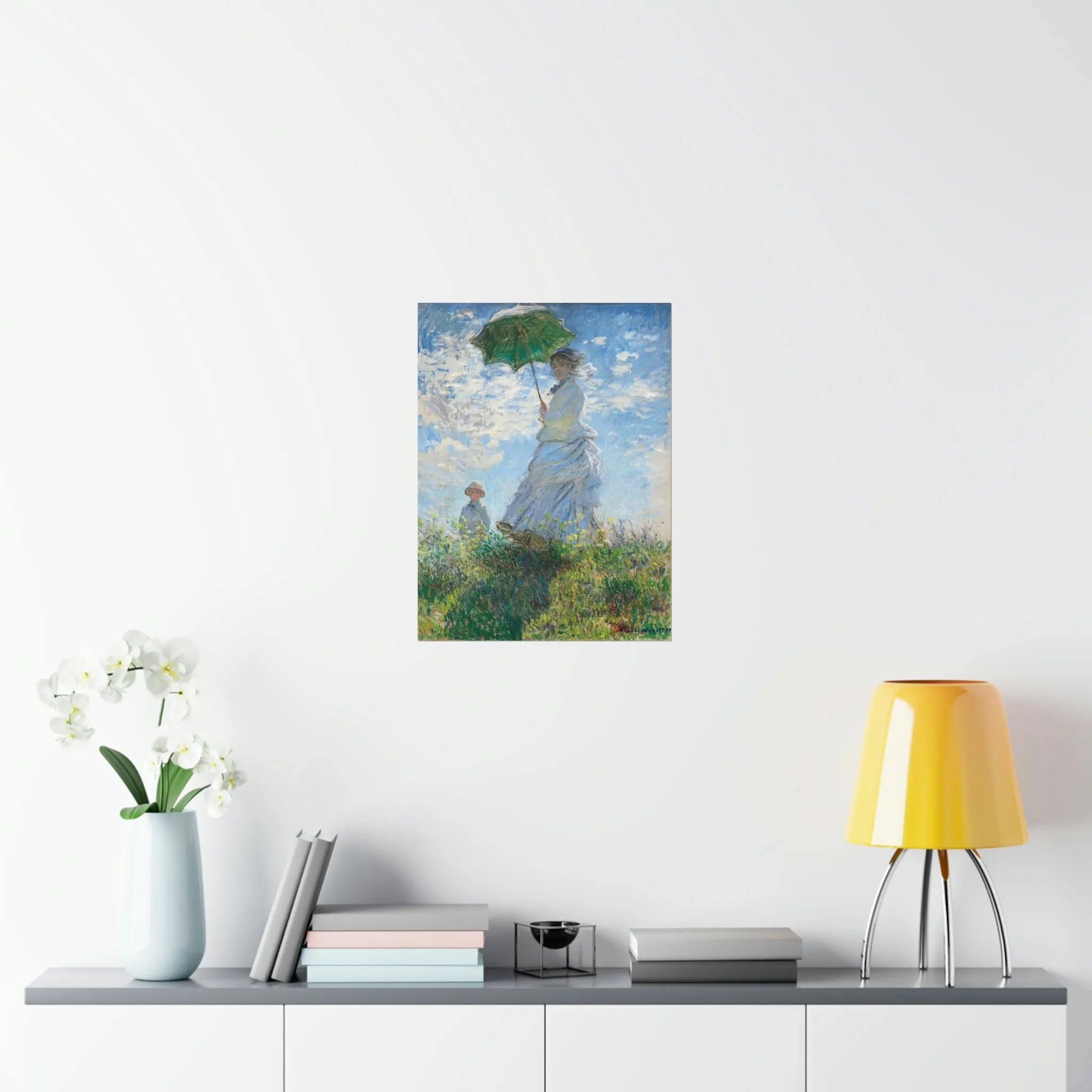 Woman with a Parasol Claude Monet Premium Posters