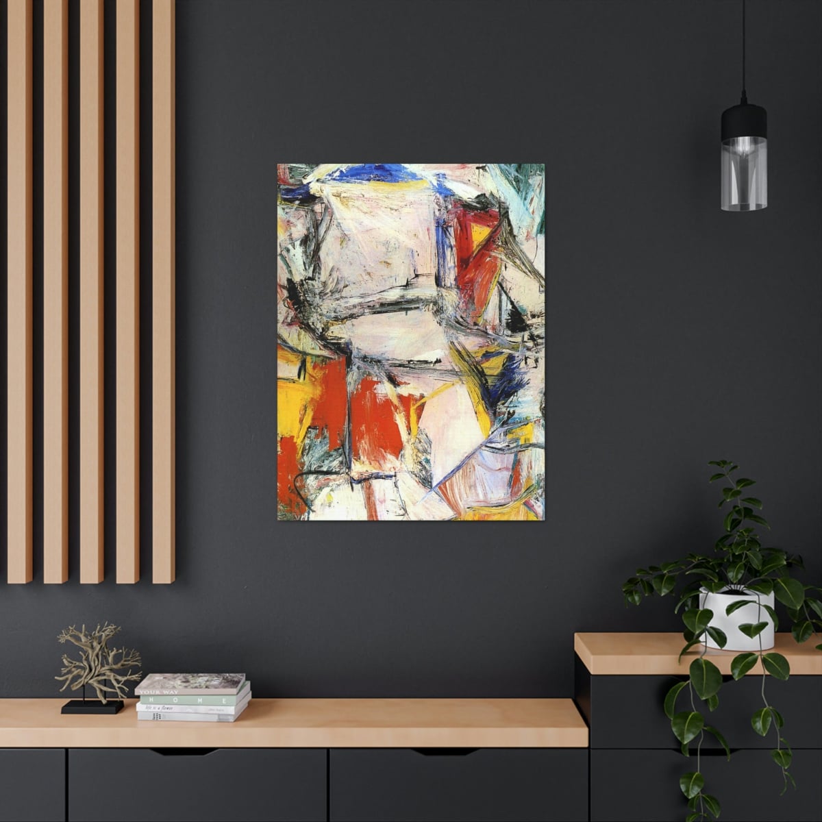 Interchange by Willem de Kooning Art Canvas Gallery Wraps