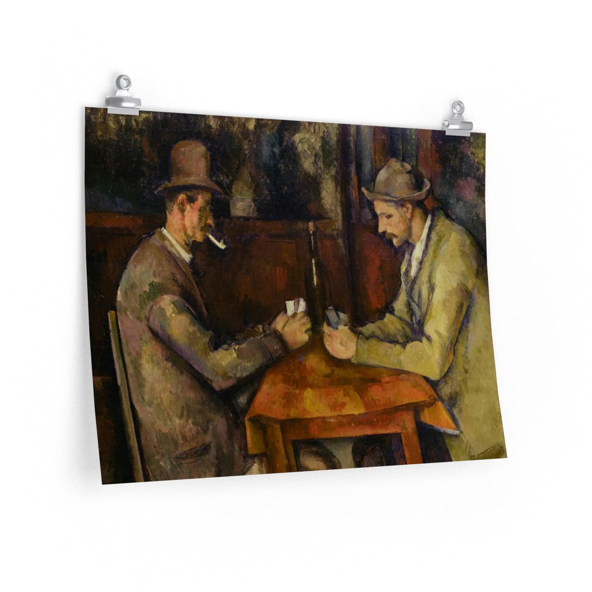 The Card Players by Paul Cézanne Art Premium Posters