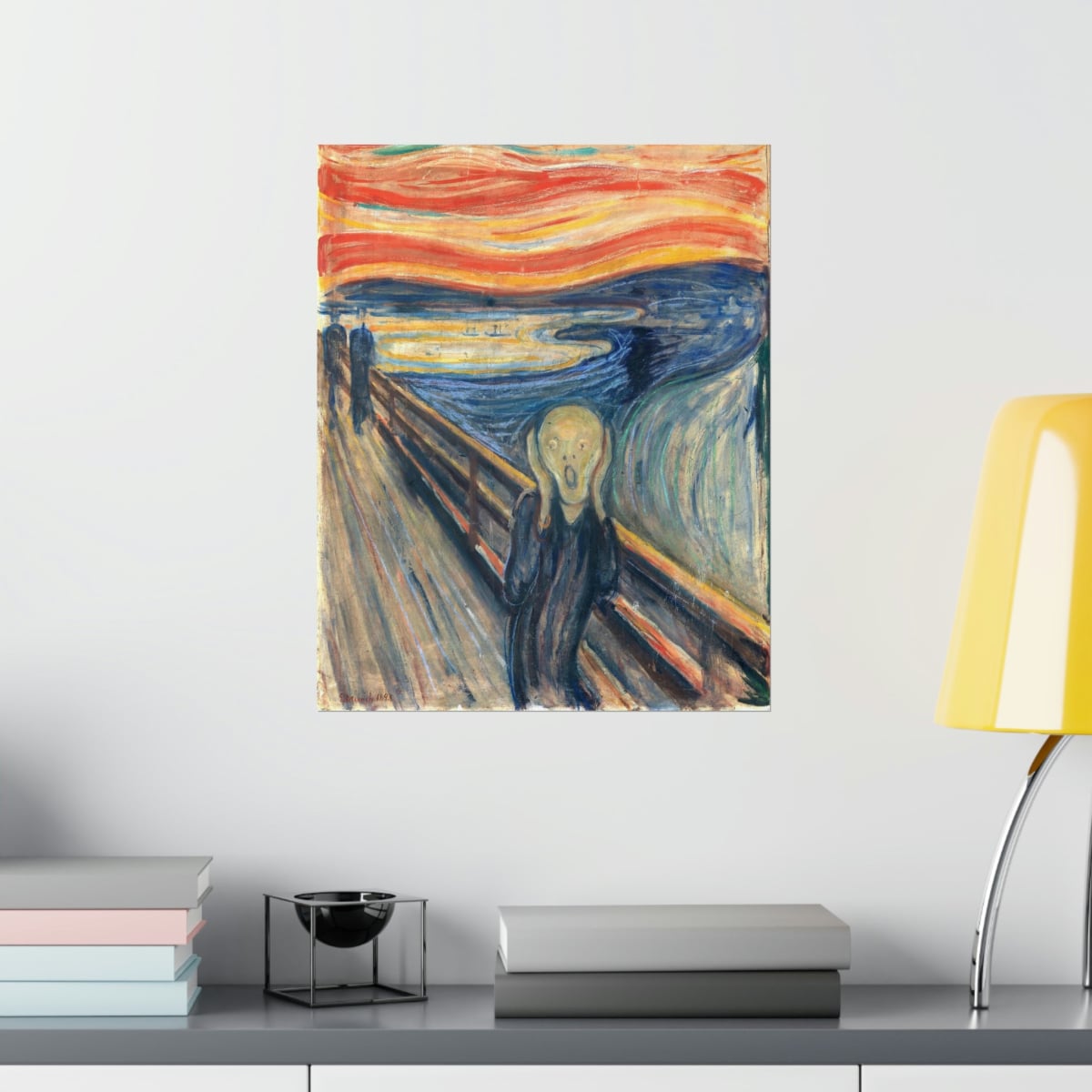 The Scream by Edvard Munch Painting Premium Posters