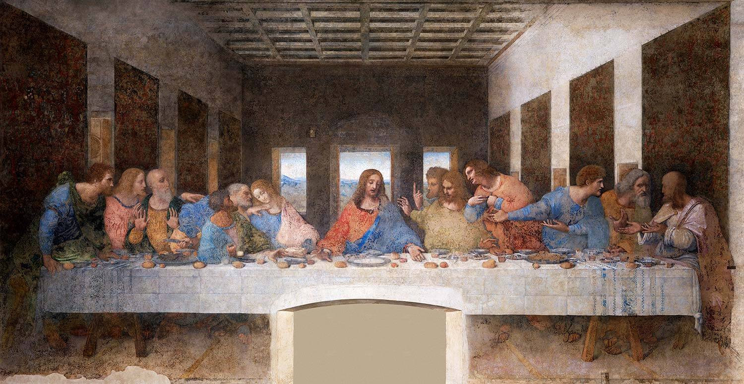 Leonardo da Vinci's The Last Supper famous painting 1495-1498