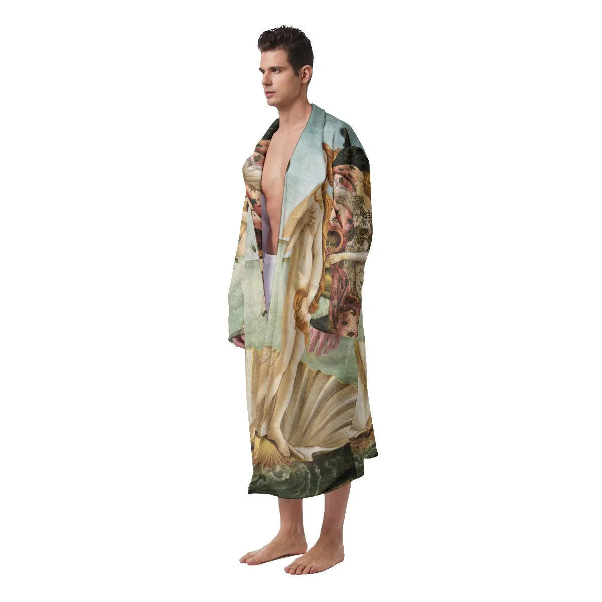 Die Geburt der Venus Sandro Botticelli Malerei Fleece Robe