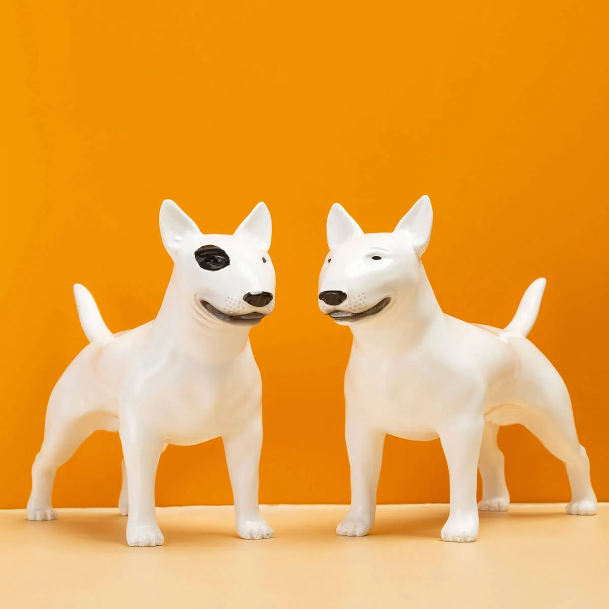 Bull Terrier Statue Art Resin Dog Sculpture