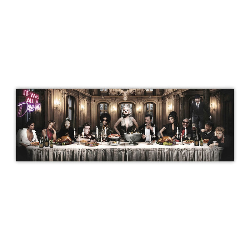 Famous Celebrities The Last Supper Canvas Print Wall Art