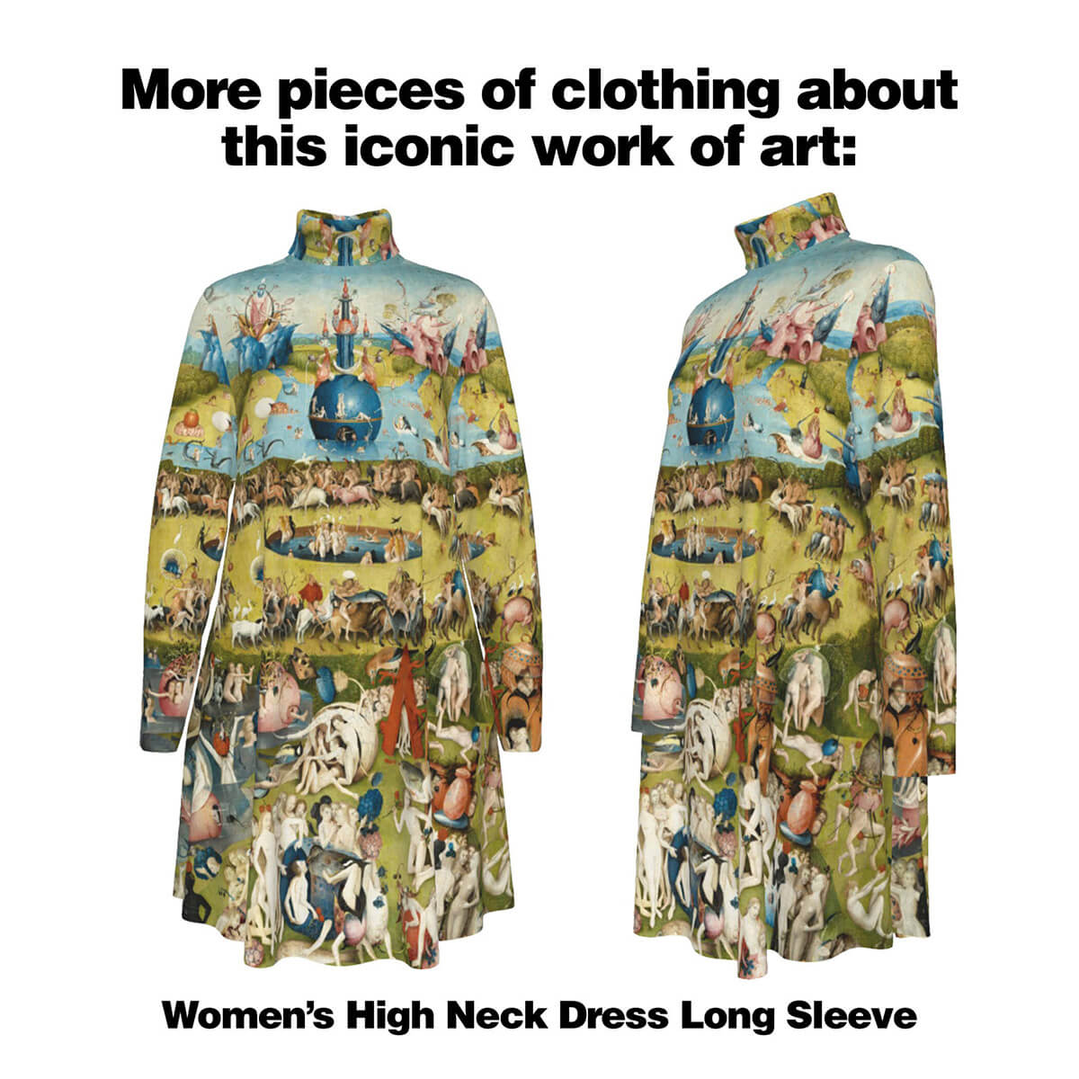 Jacheta pentru femei Grădina Pământului de la Hieronymus Bosch