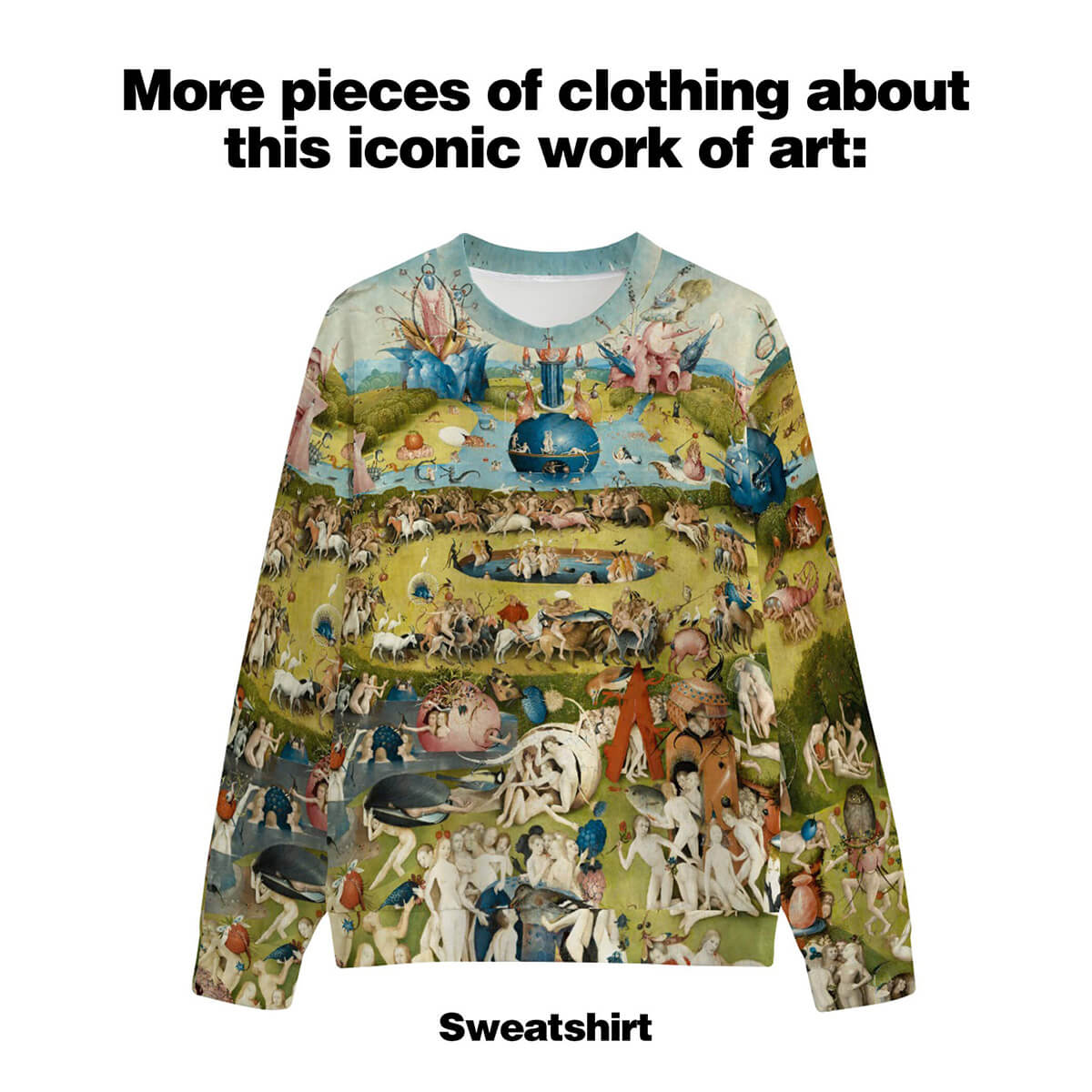 Hieronymus Bosch Il Giardino delle Delizie Art Hoodie