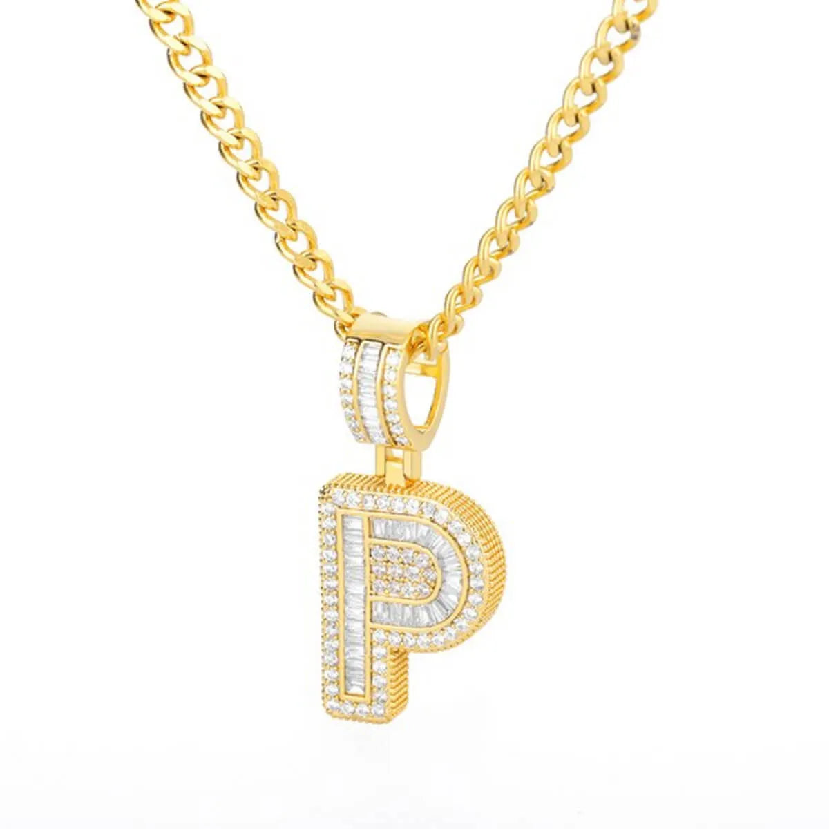 Golden-Alphabet-Necklace-Personlize-Letter-P