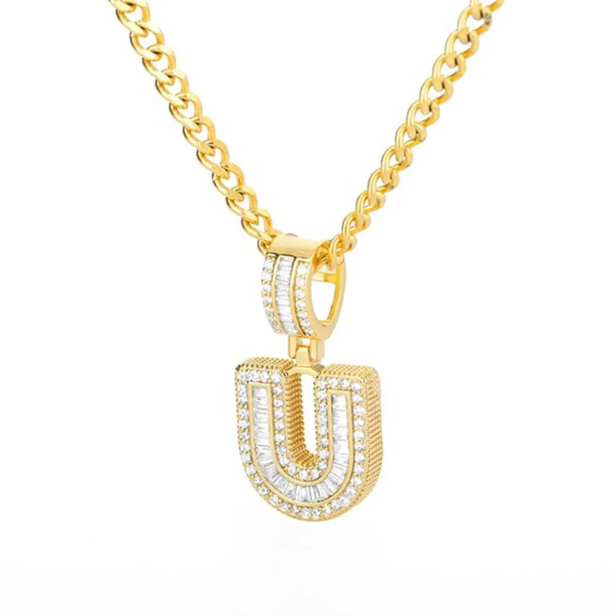 Golden-Alphabet-Necklace-Personlize-Letter-U