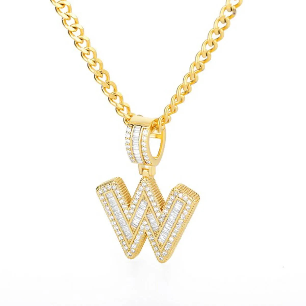 Golden-Alphabet-Necklace-Personlize-Letter-W