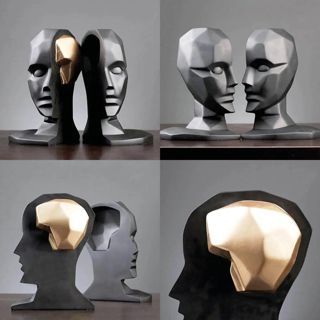 Contemporary Mastermind Brain Sculpture - Unique Art for Modern Minds