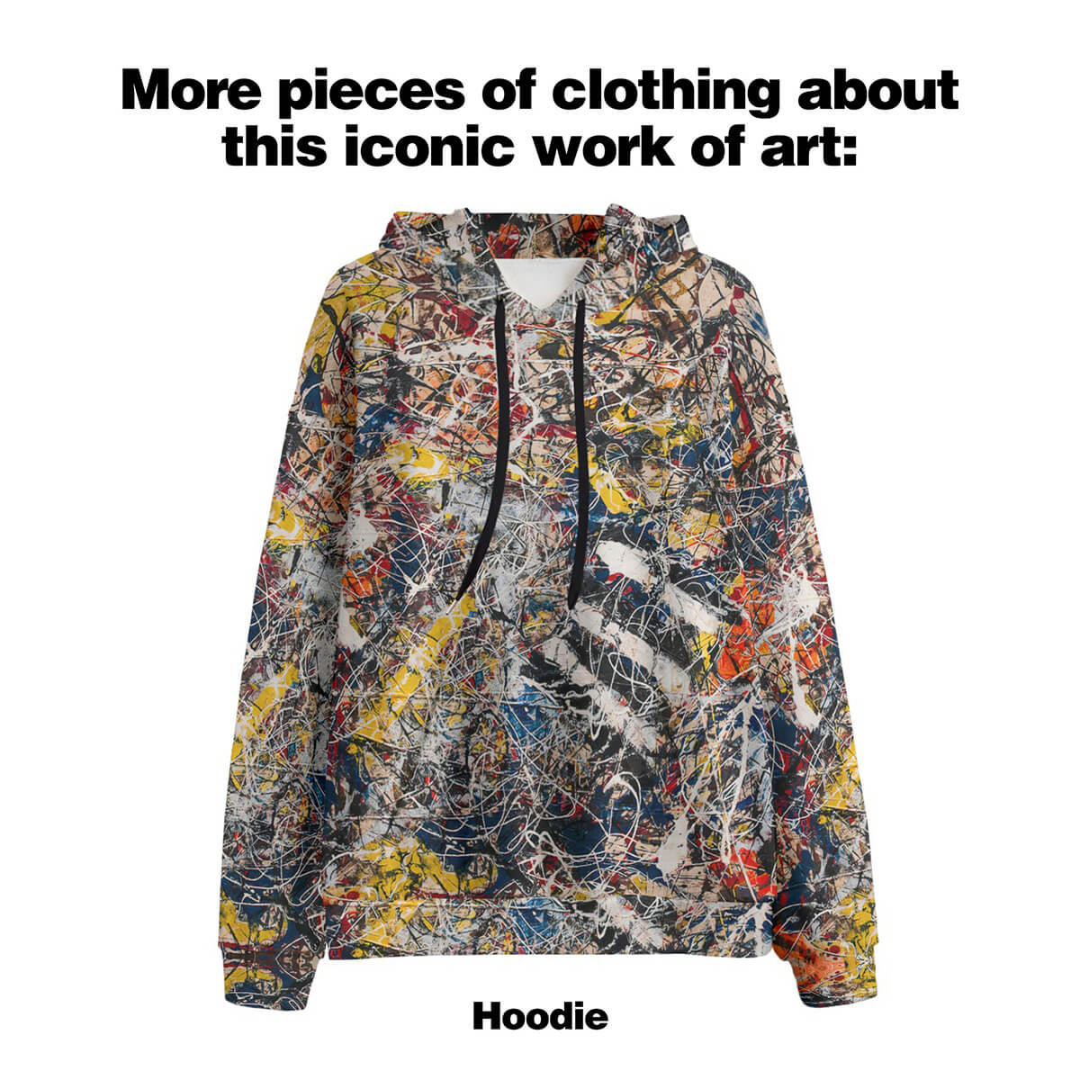 Nummer 17A av Jackson Pollock abstrakt handväska