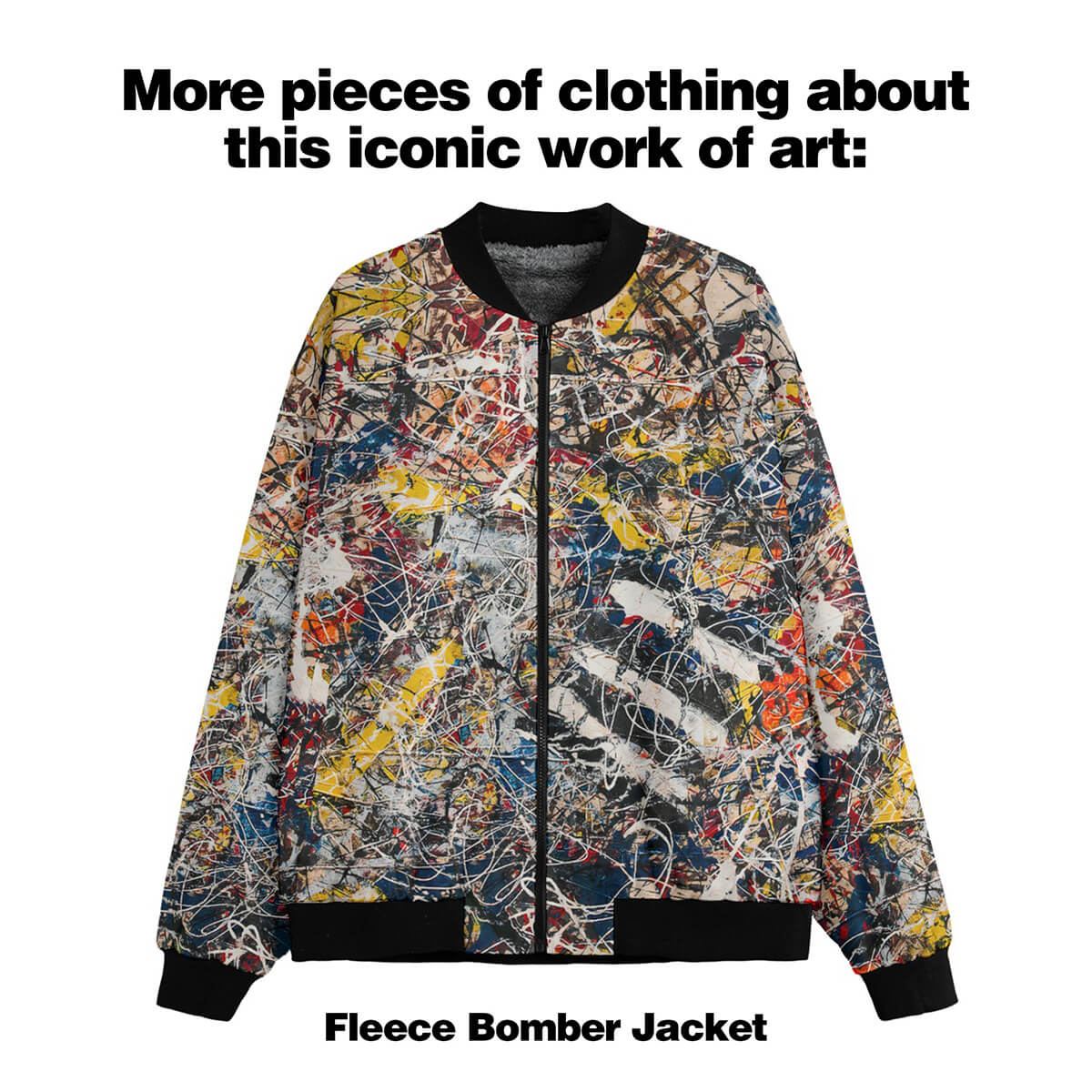 Number 17A by Jackson Pollock Silk Shirt Suit
