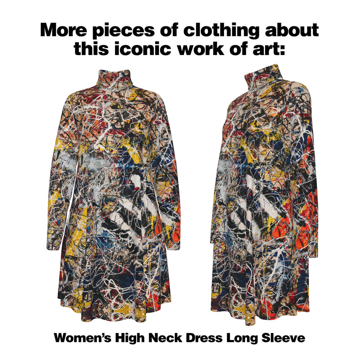 Jedwabny garnitur koszulowy numer 17A firmy Jackson Pollock