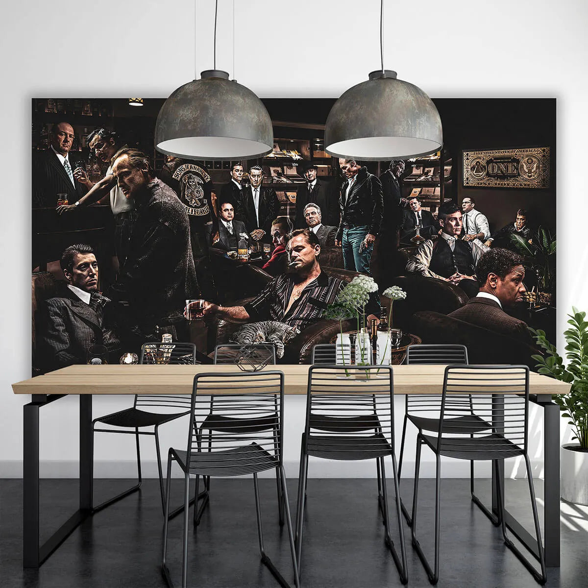 Gangster Decor Print Vintage Hollywood Icons