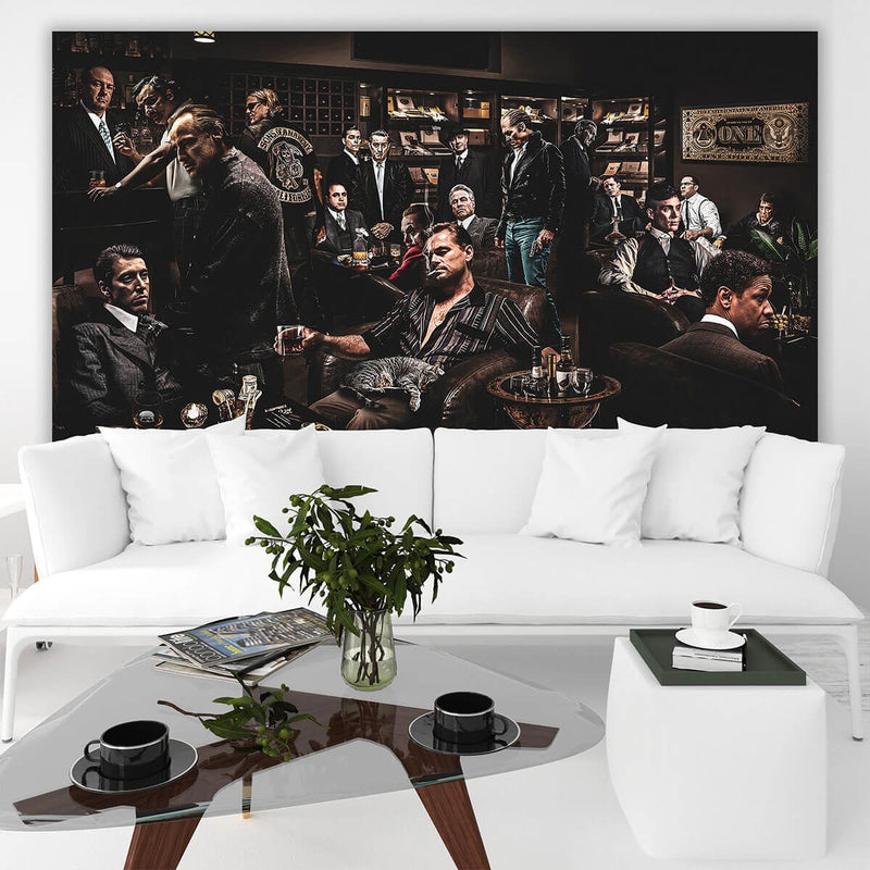 Movie Characters Canvas Painting Famous Mobsters Wall Art