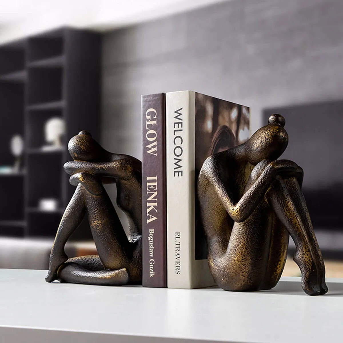 Unique Decorative Bookend Sculpture