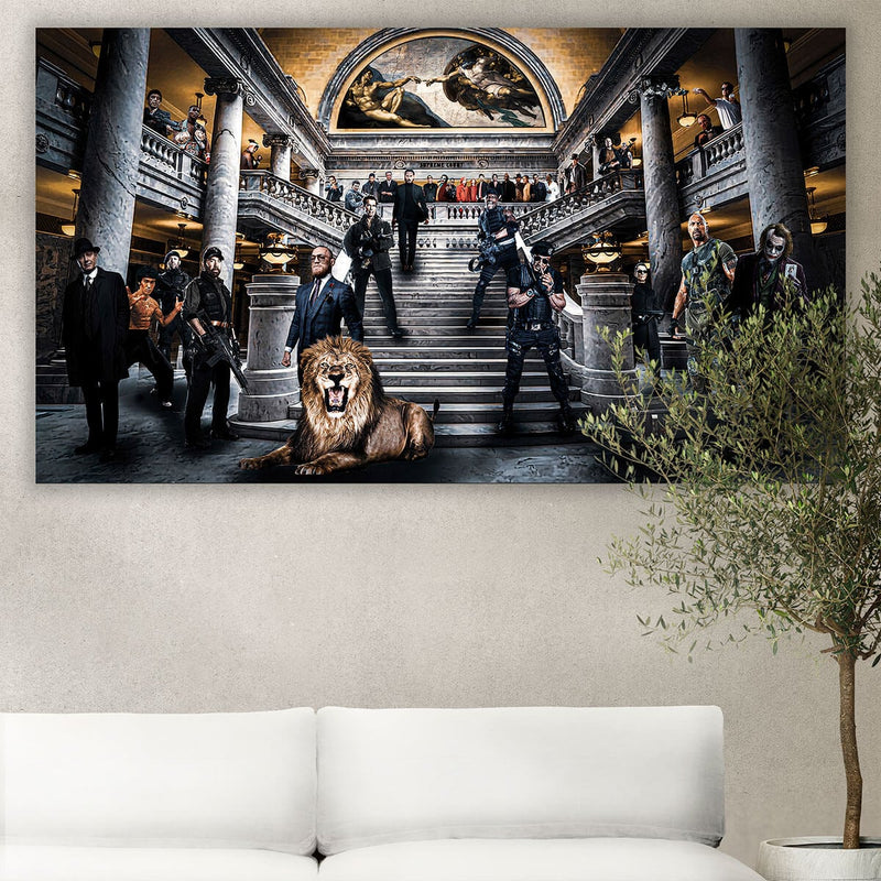 Home decor with action movie characters