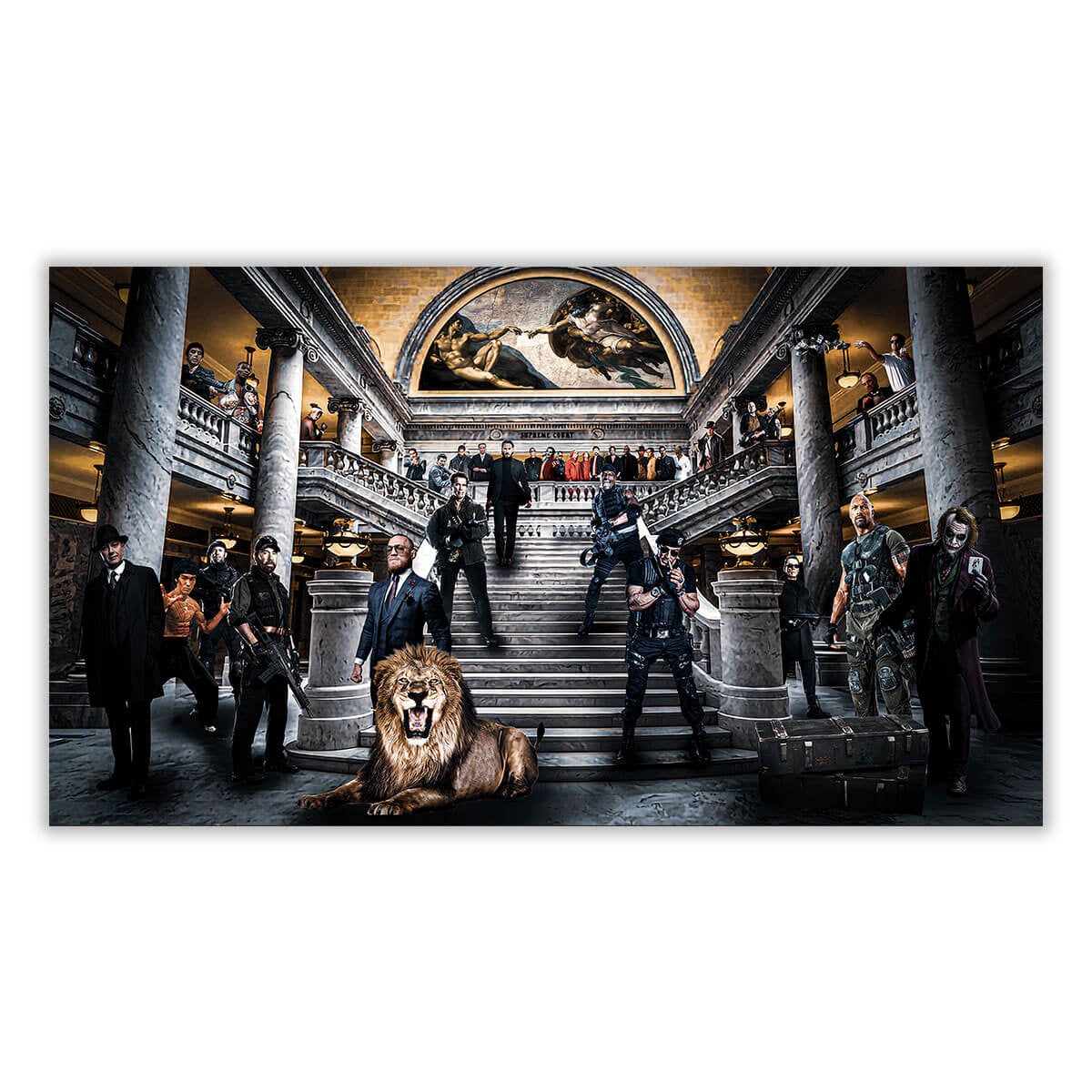 Action Movie Characters Sports Athletes Iconic Canvas Print
