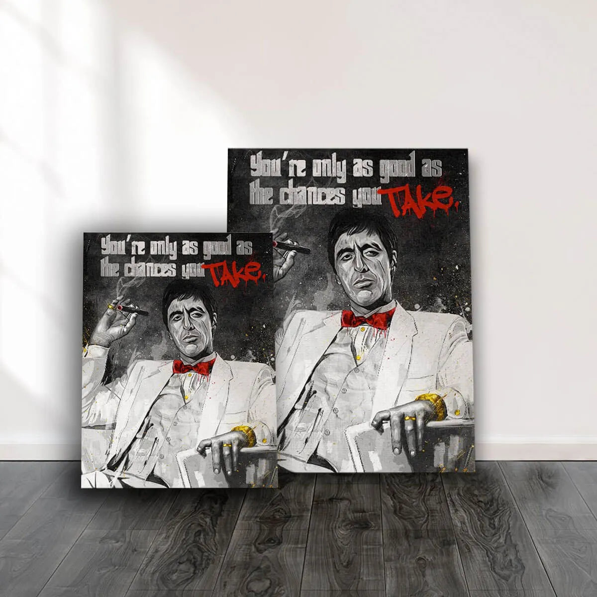 Al Pacino as Miami Gangster Fan Art Canvas Painting Print Wall Art