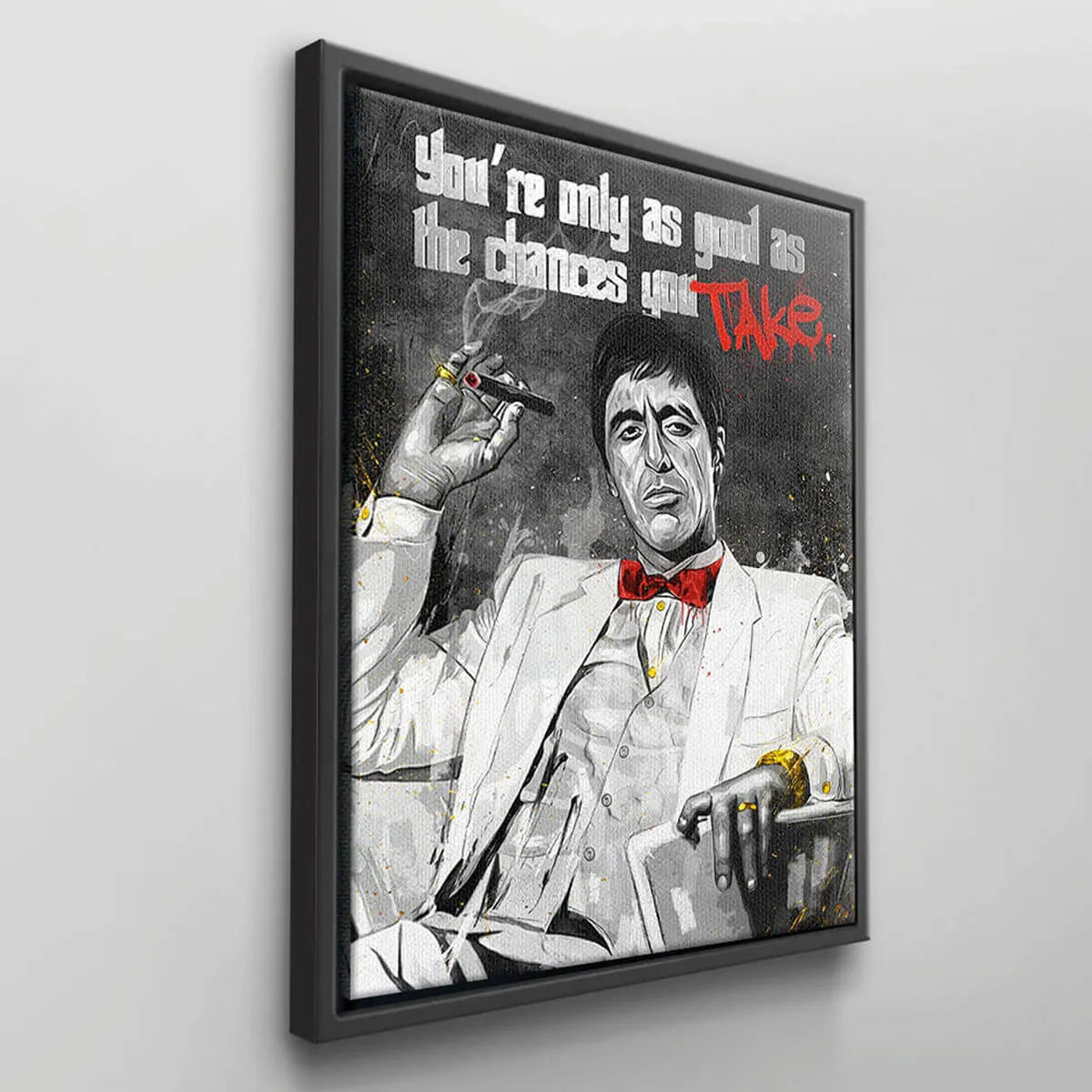 Al Pacino as Miami Gangster Fan Art Canvas Painting Print Wall Art