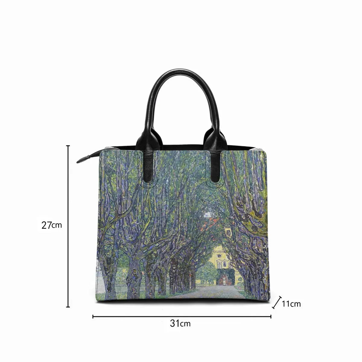 Allee at Schloss Kammer Gustav Klimt Art Fashion Handbag