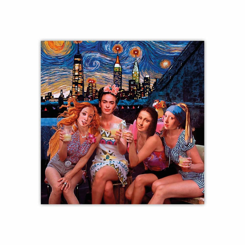 Artist's Girls Night Famous Painting Canvas Print